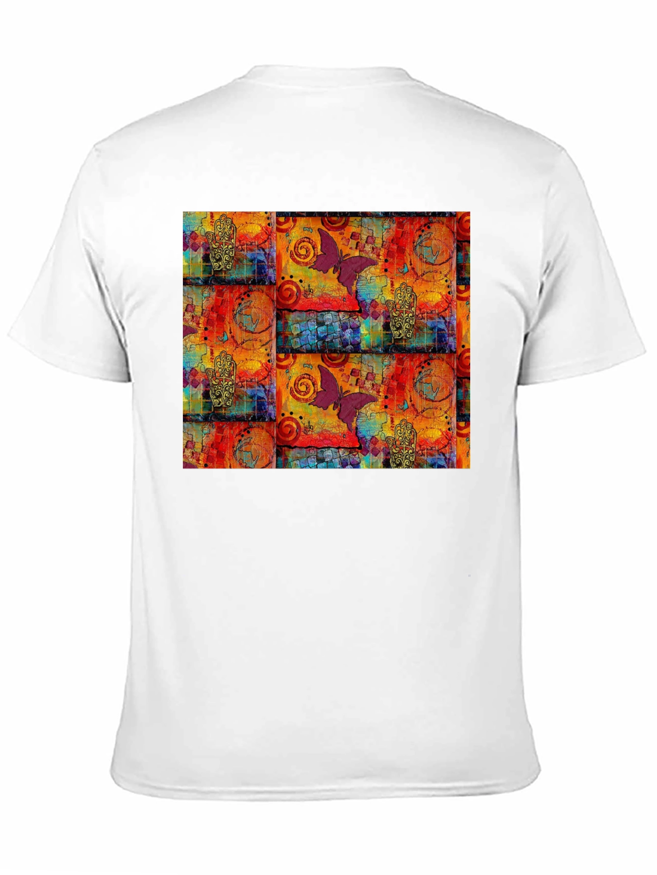 Black Butterfly Graphic Print Crew Neck Tee view 11