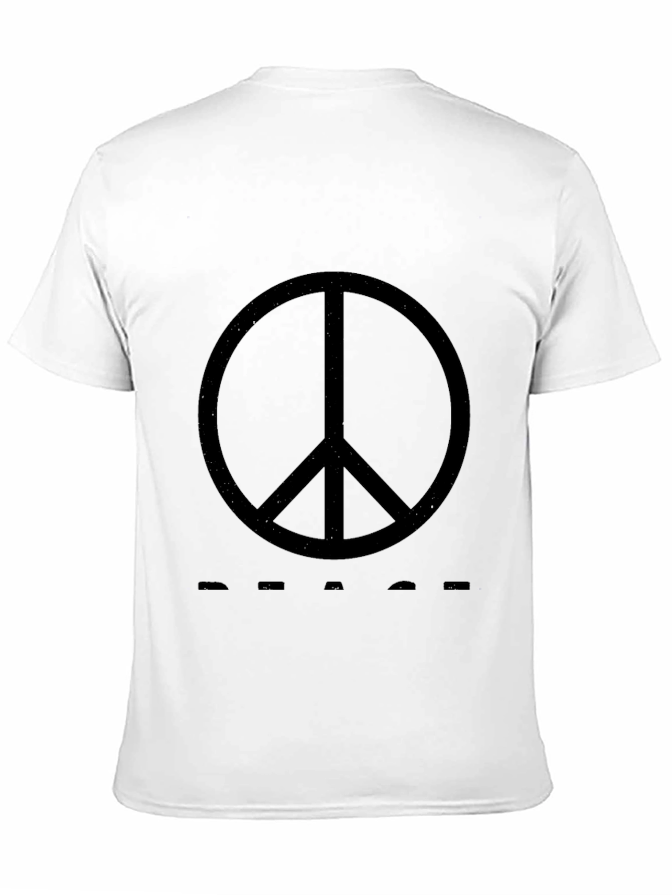 Black Peace Sign Graphic T-Shirt - Black view 11