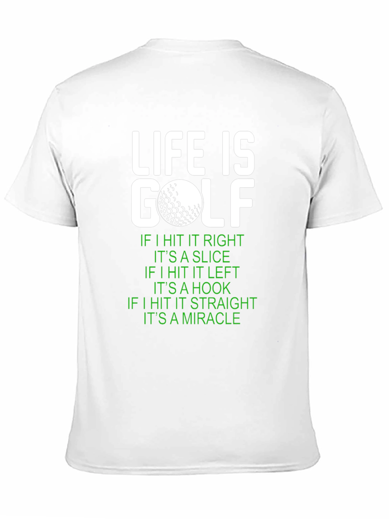 Black Life Is Golf Graphic Tee - Funny Golf Lover Gift view 11