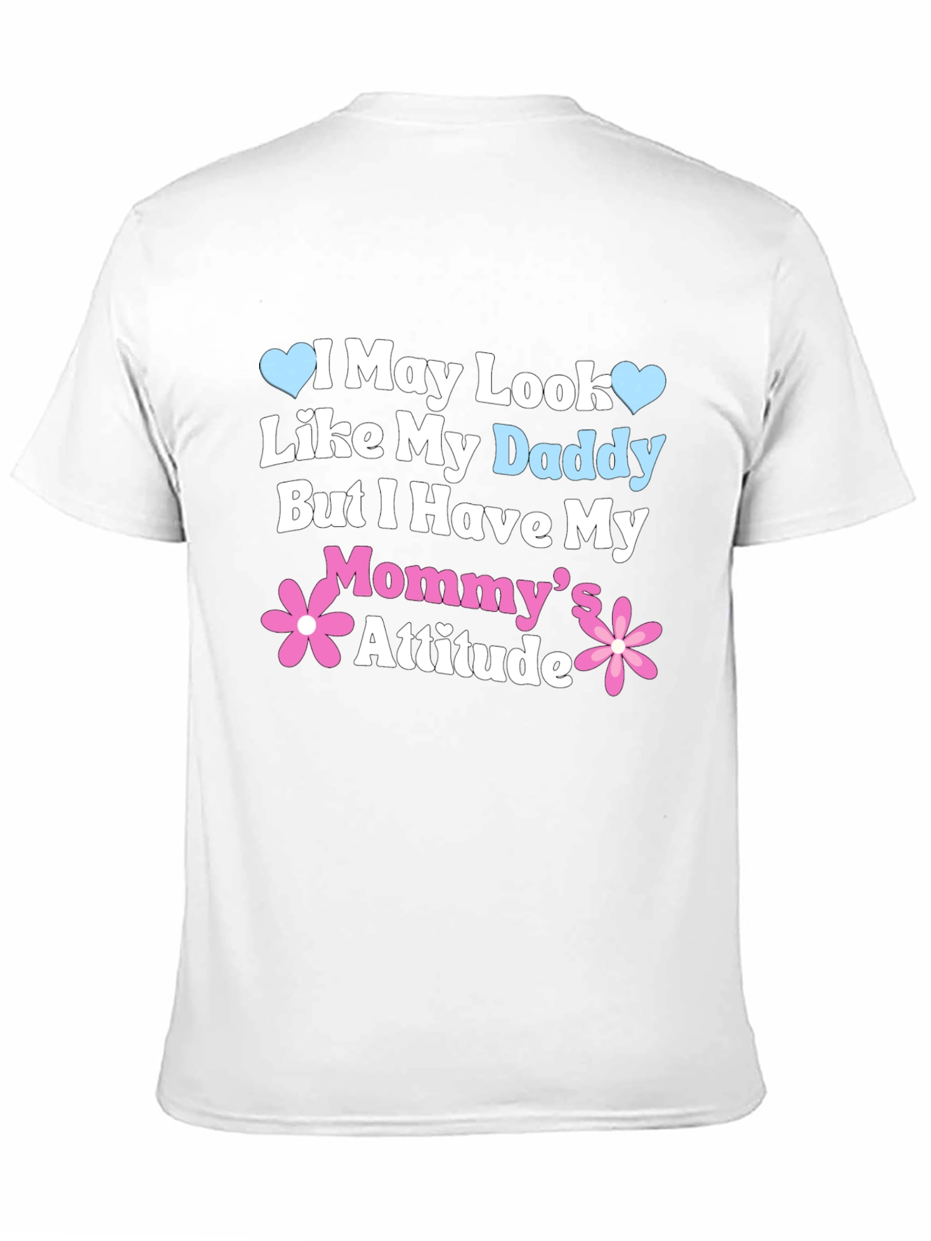 Black Daddy Looks, Mommy Attitude Tee view 11