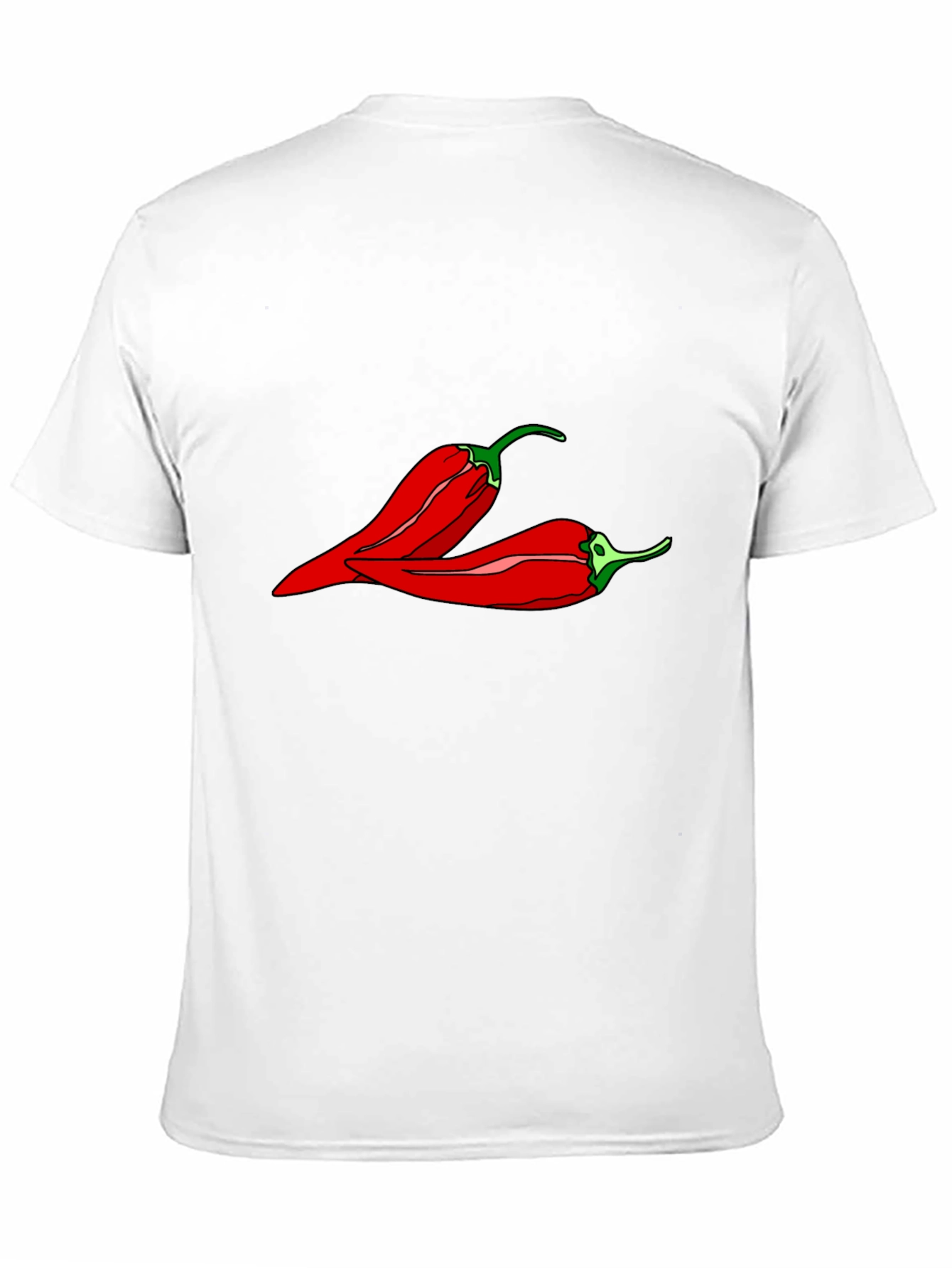 Black Spicy Pepper Graphic Tee - Black Unisex T-Shirt view 11