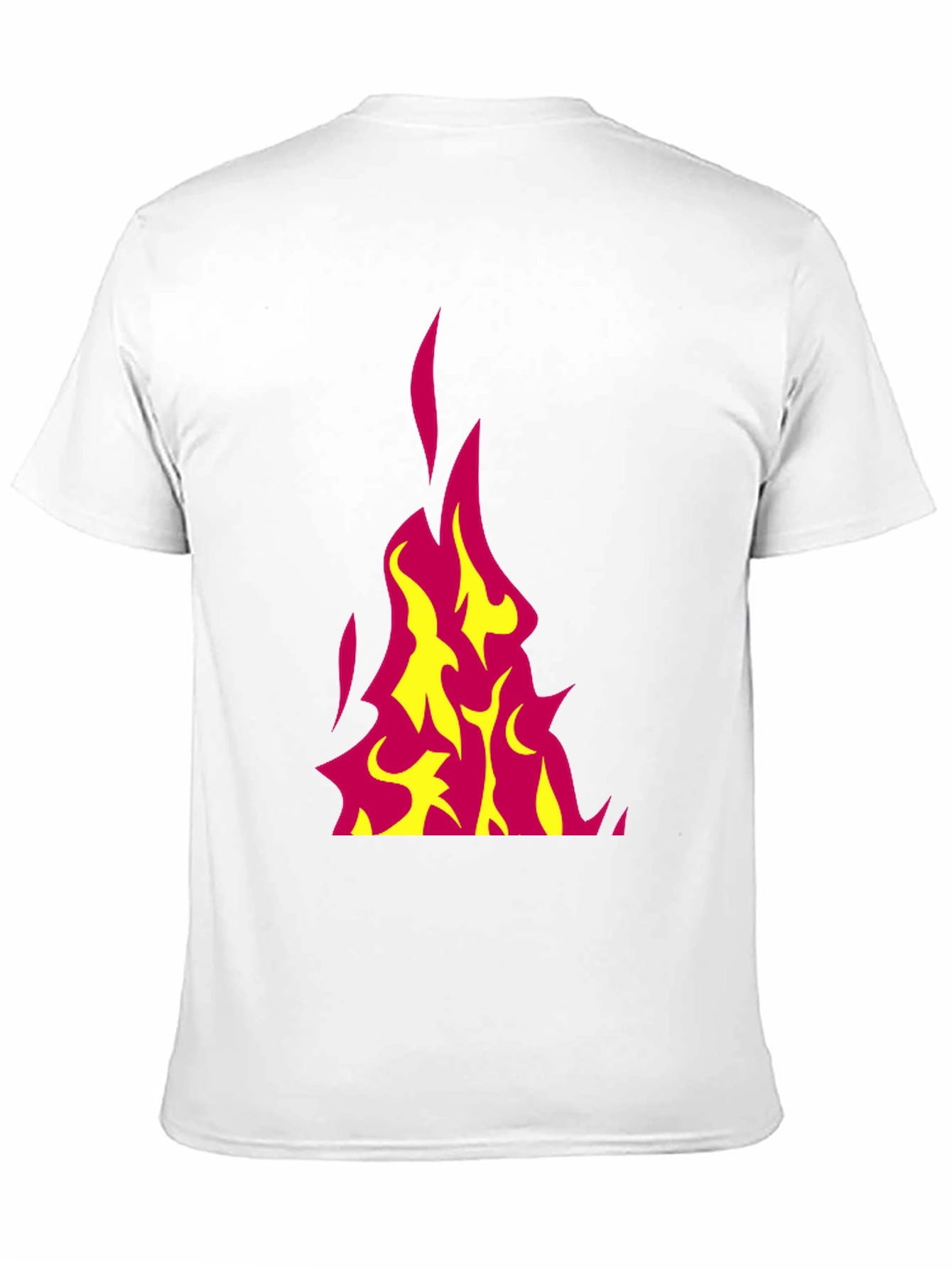 Black Flaming Hot Graphic Tee - Black Cotton T-Shirt view 11