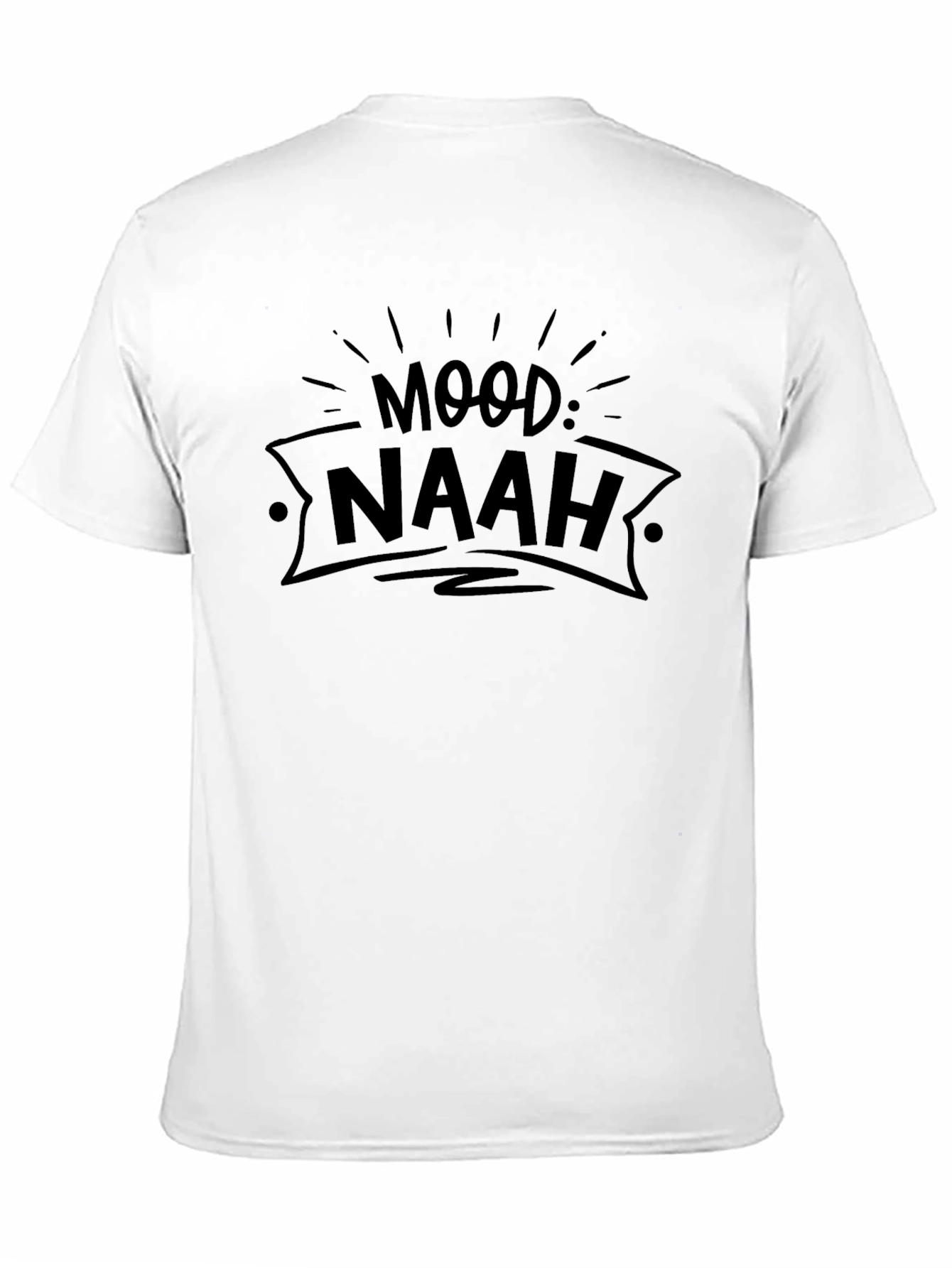 Black Mood: Naah Black Graphic Tee view 11