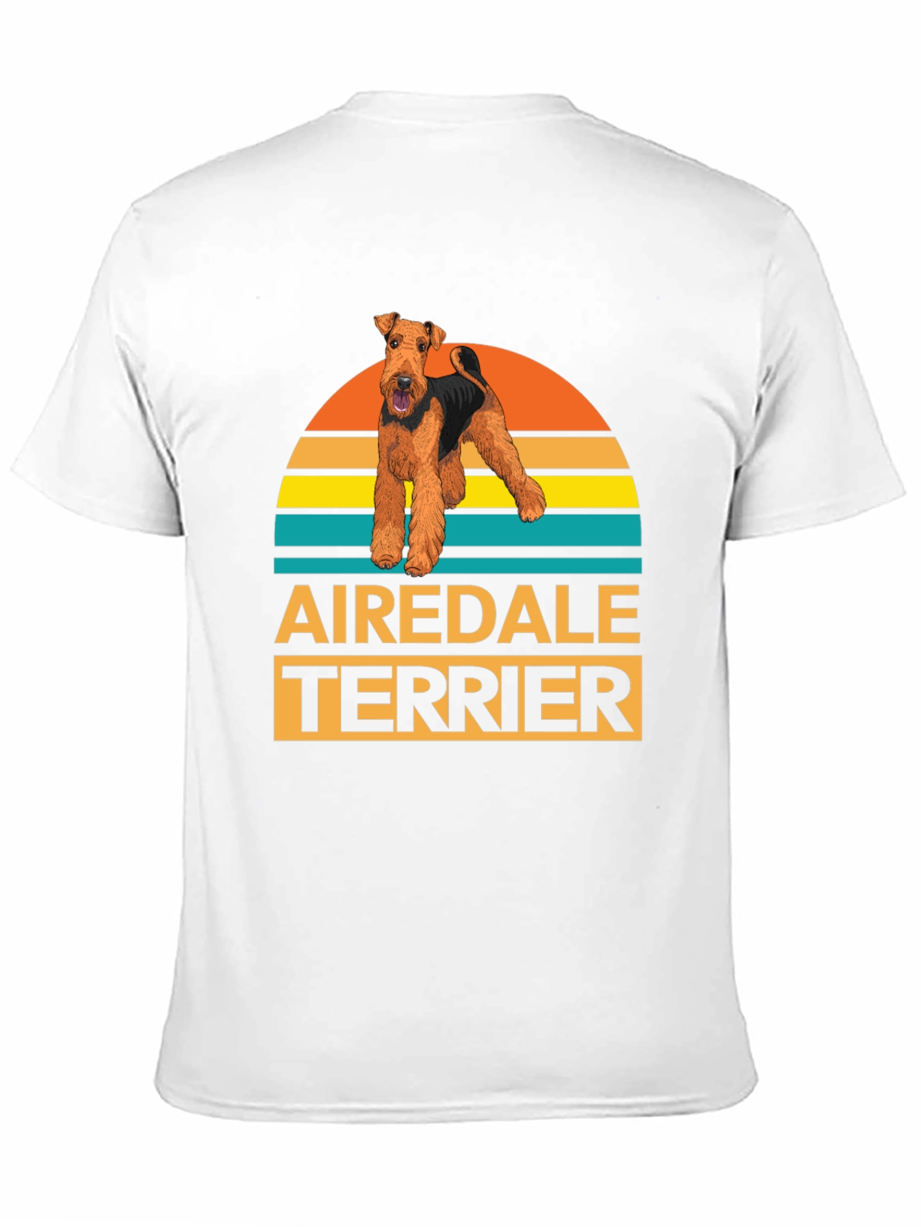 Black Airedale Terrier Dog Graphic T-Shirt view 11