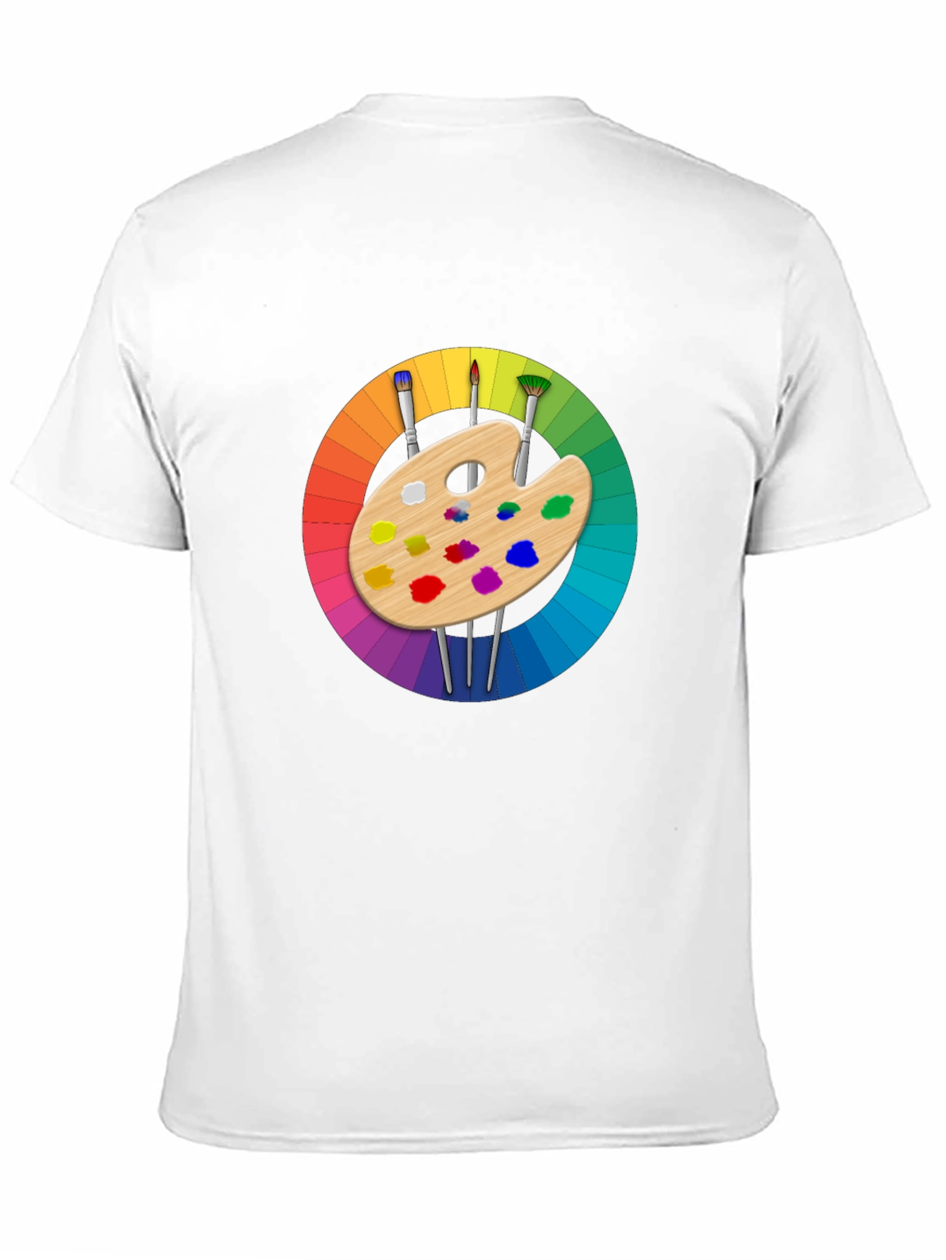 Black Colorful Artist Palette Graphic T-Shirt view 11