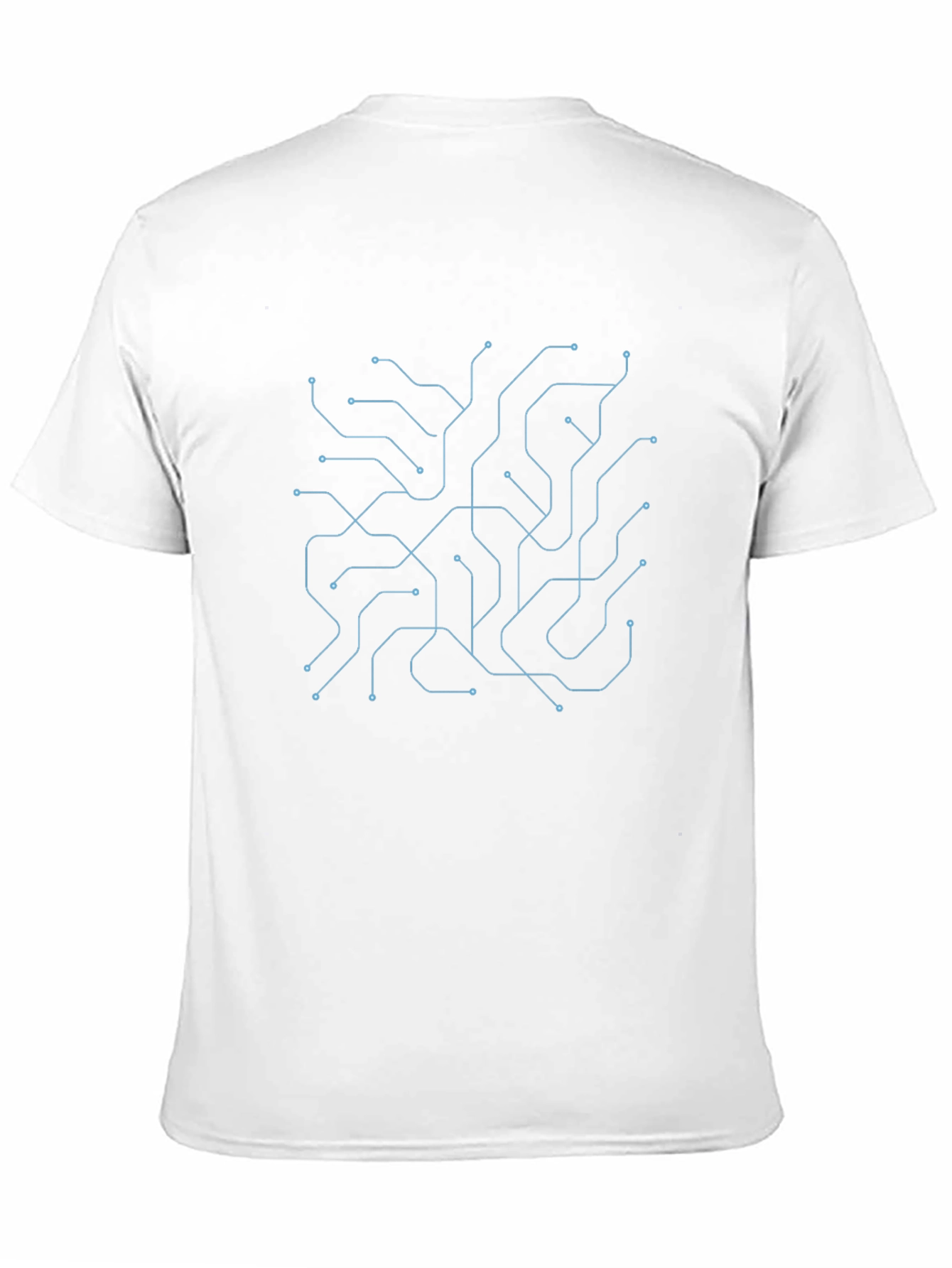 Black Circuit Board Graphic Tee - Modern Tech Style view 11
