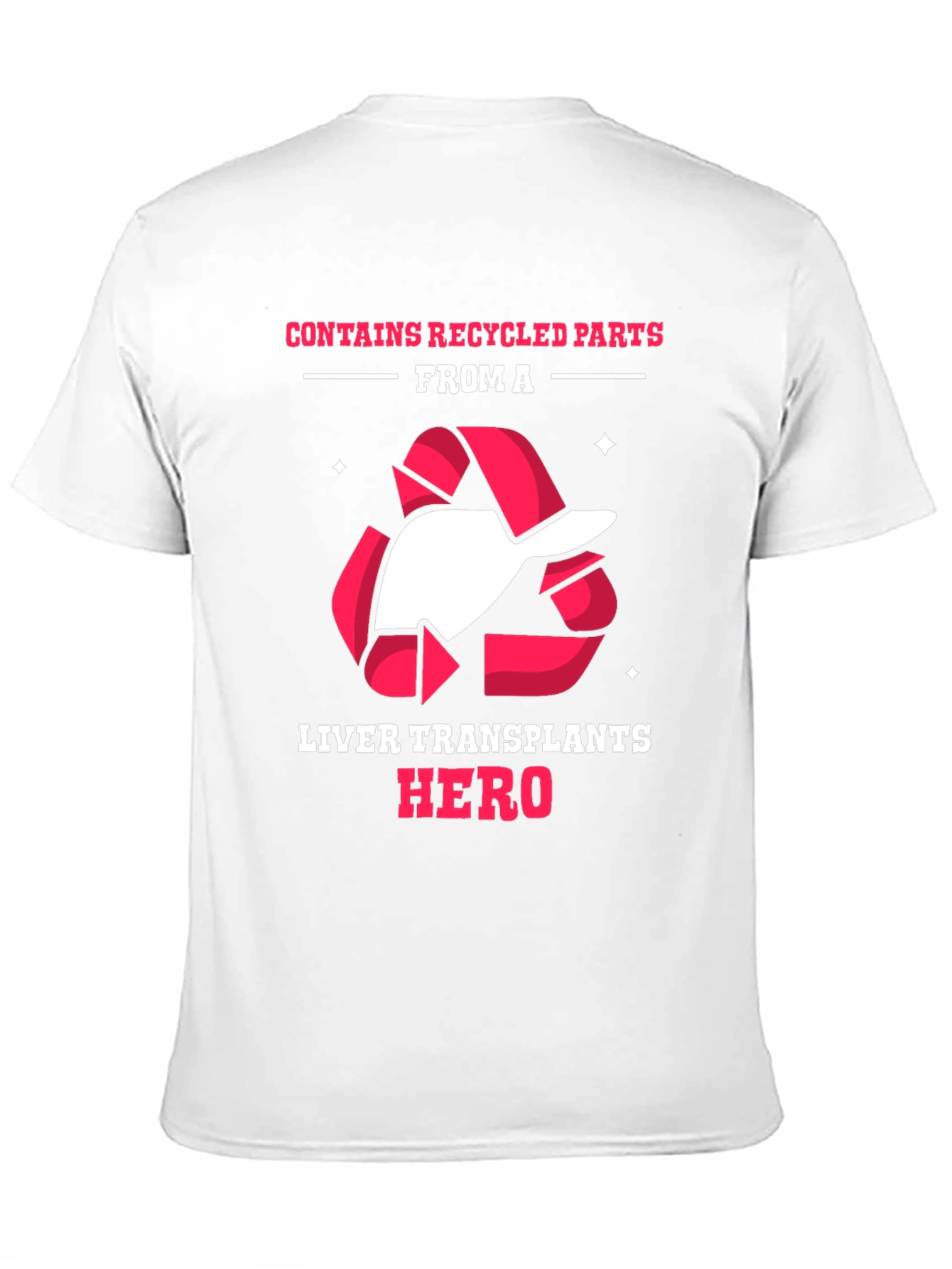 Black Liver Transplant Hero Recycled Parts T-Shirt view 11