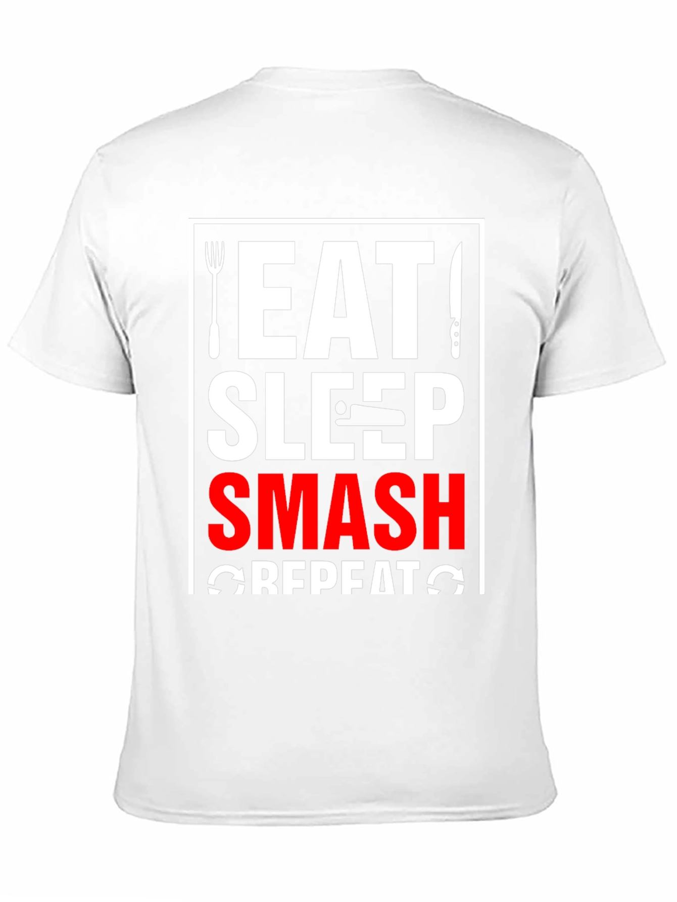 Black Eat Sleep Smash Repeat T-Shirt view 11