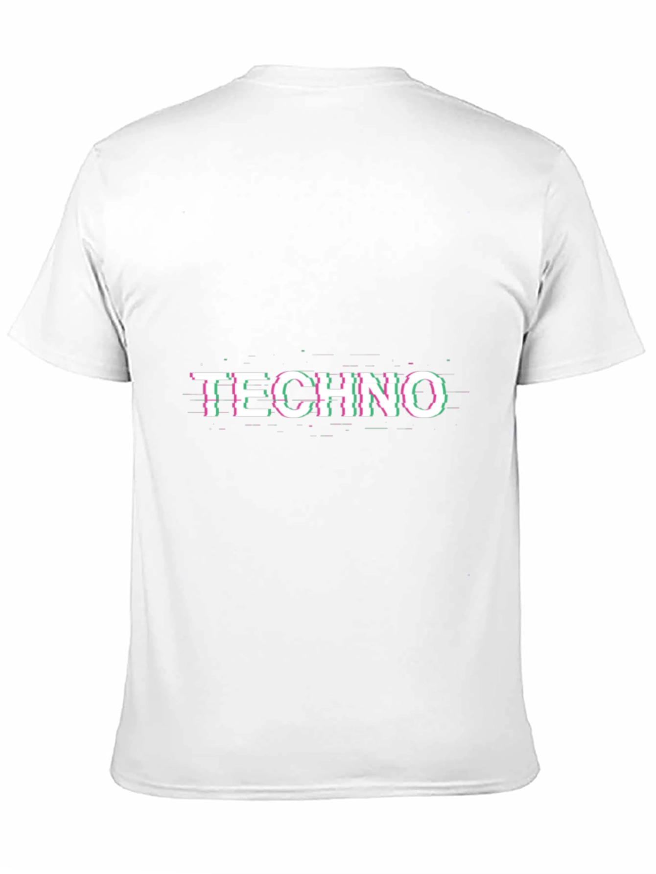Black Techno Glitch T-Shirt - Unique Rave Style view 11