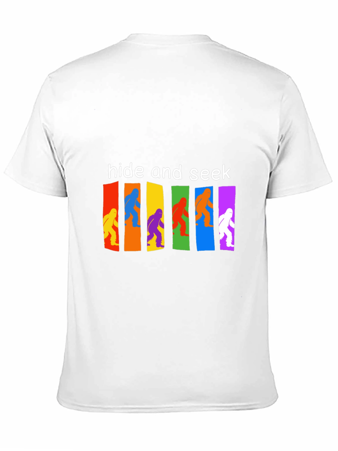 Black Hide & Seek Bigfoot T-Shirt Funny Sasquatch Tee view 11