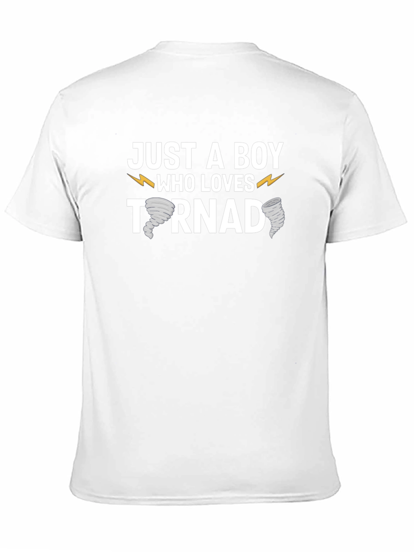 Black Just a Boy Who Loves Tornados T-Shirt view 11