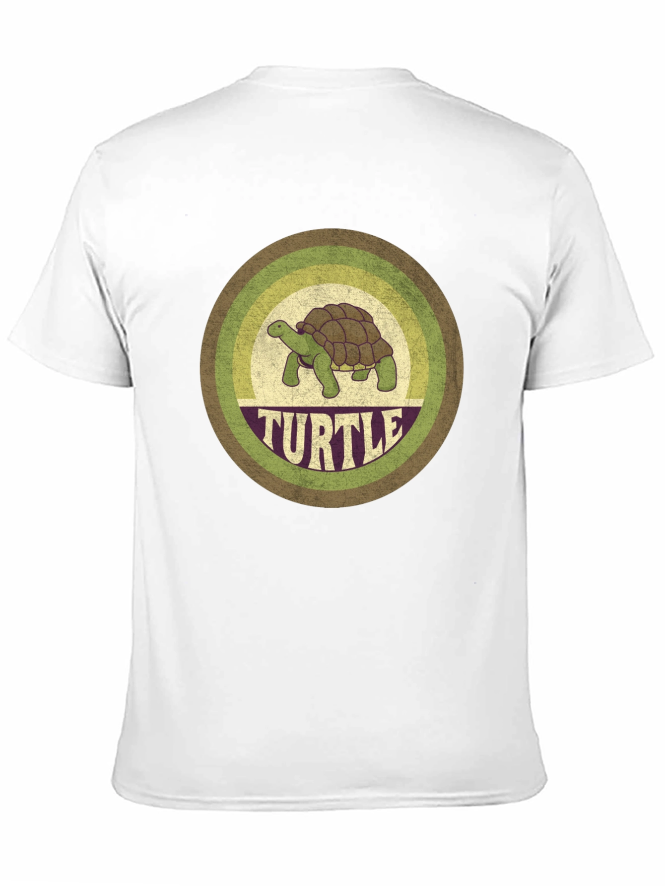 Black Retro Turtle Graphic Tee - Vintage Style Comfort view 11