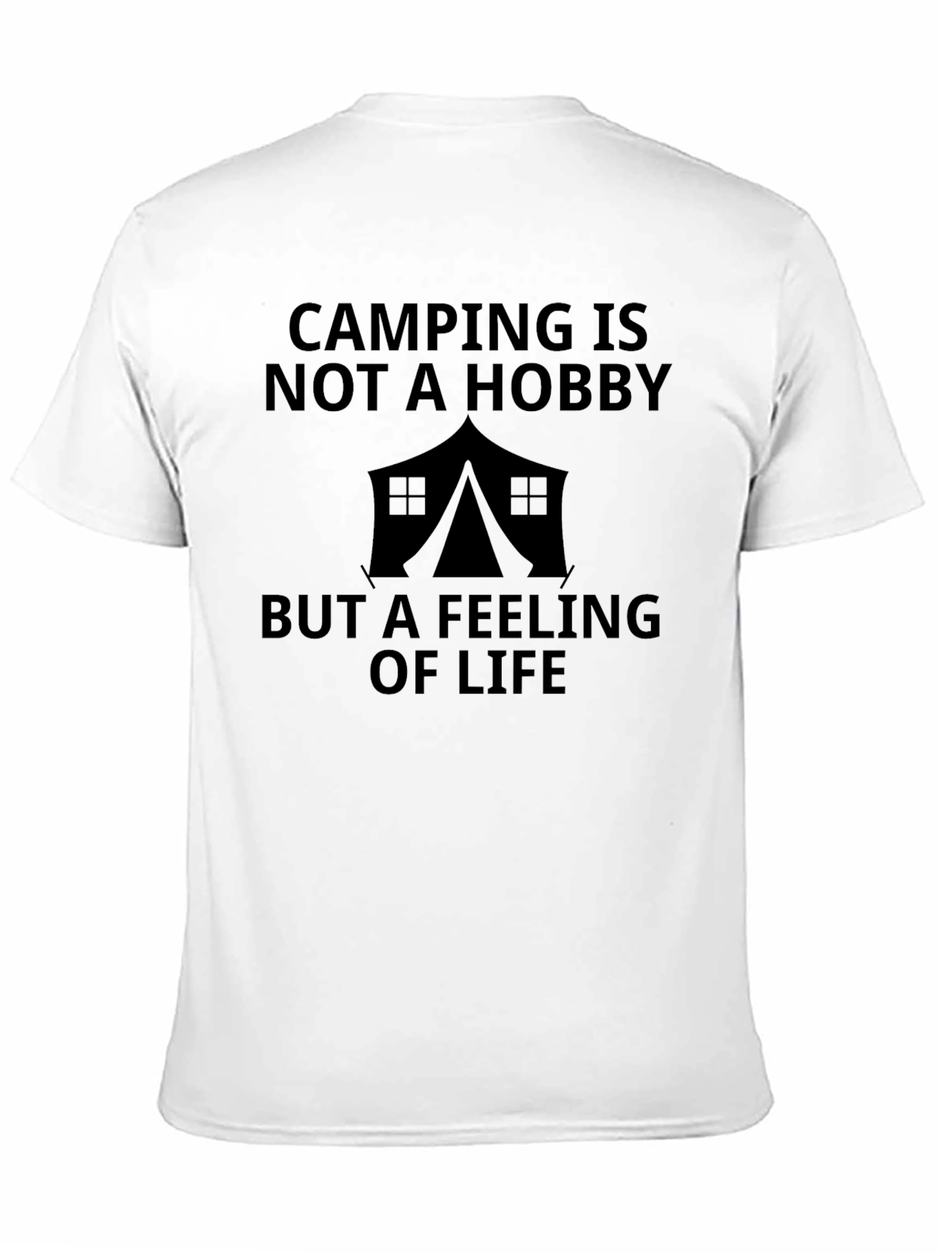 Black Camping Is Not a Hobby Black Graphic Tee view 11