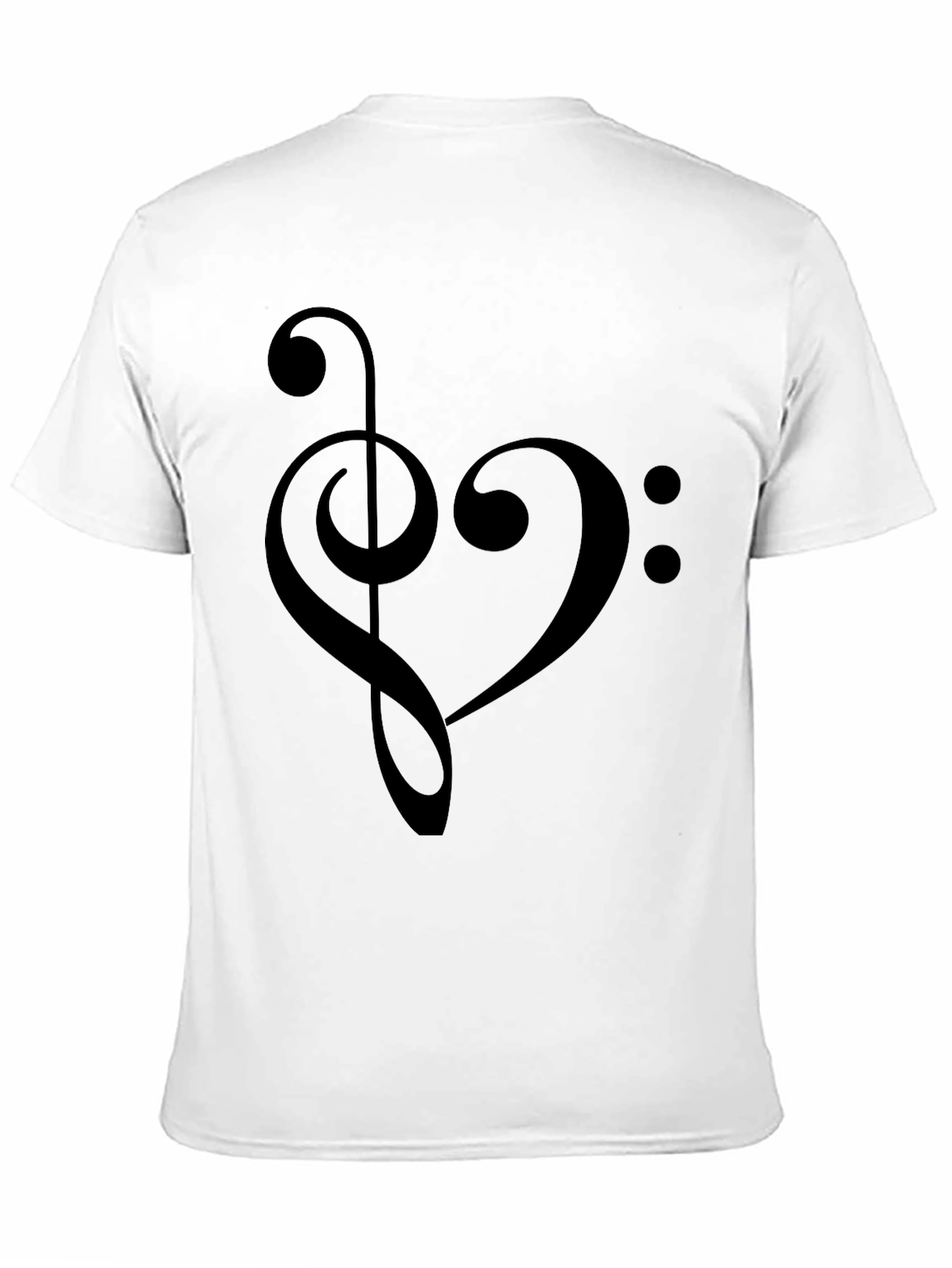 Black Musical Heart T-Shirt - Stylish Graphic Tee view 11