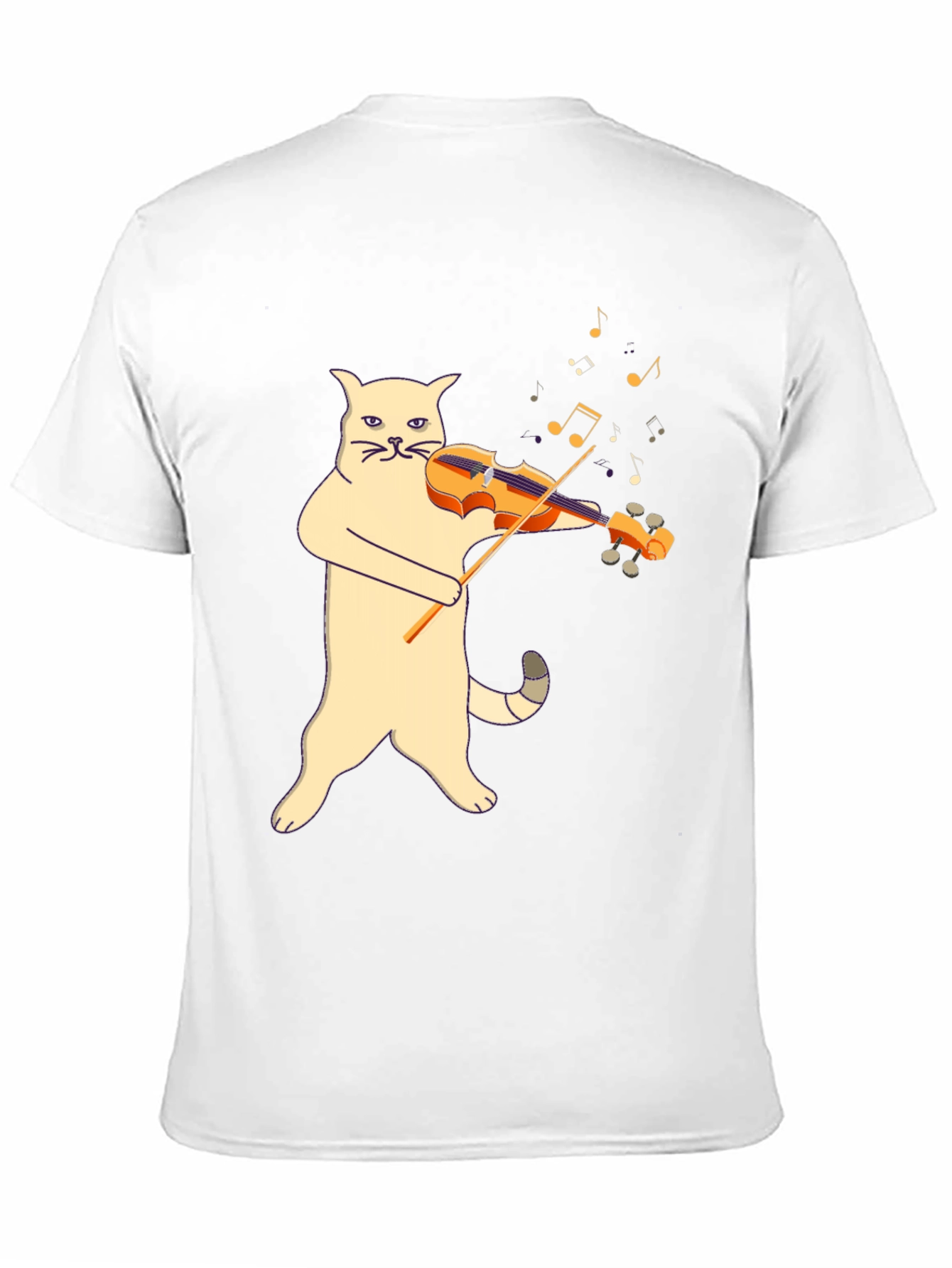 Black Cat Violinist Graphic Tee - Unique Music Lover Shirt view 11