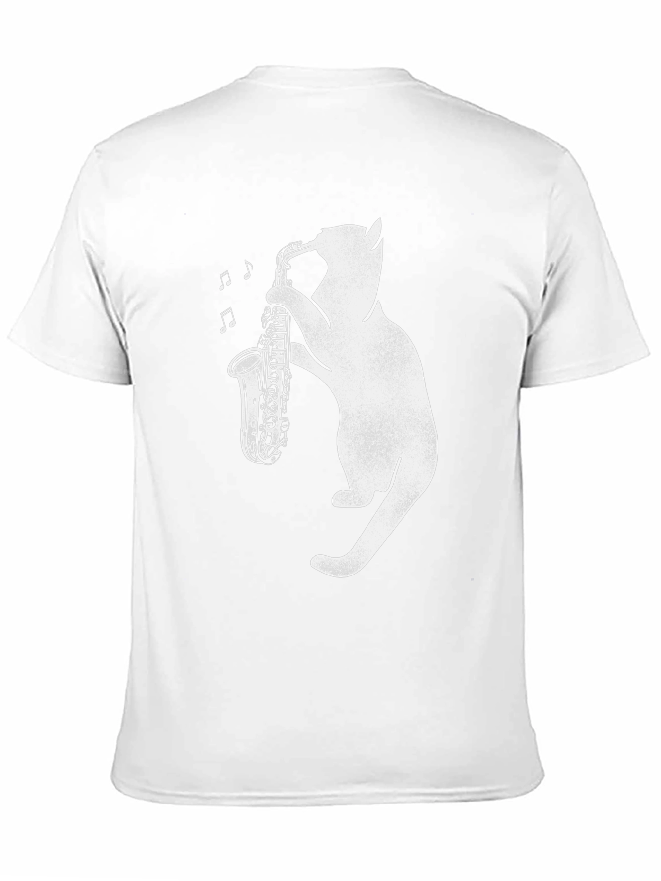 Black Cat Saxophone T-Shirt: Cool Music Lover Tee view 11