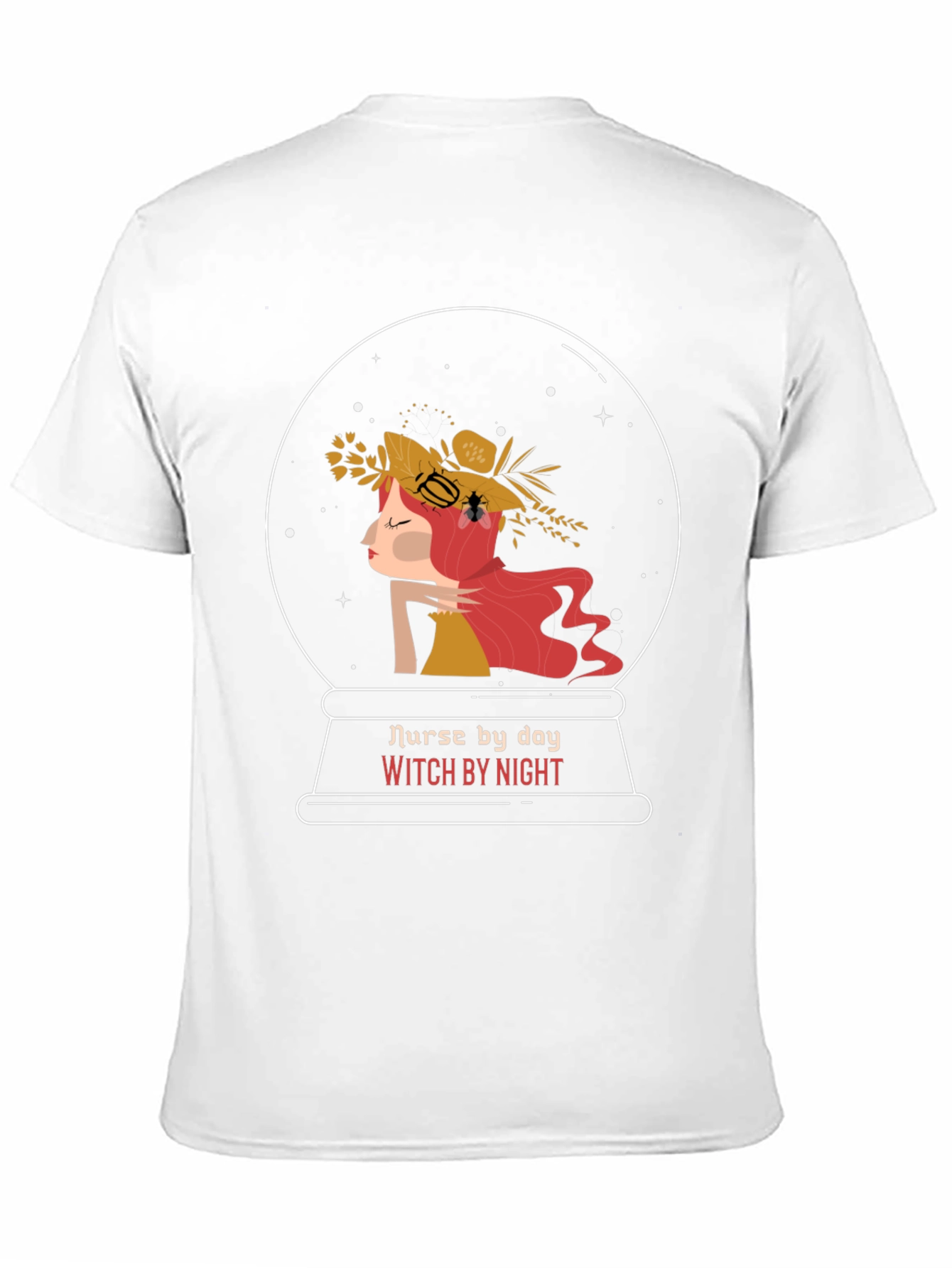 Black Nurse by Day Witch by Night Graphic T-Shirt view 11