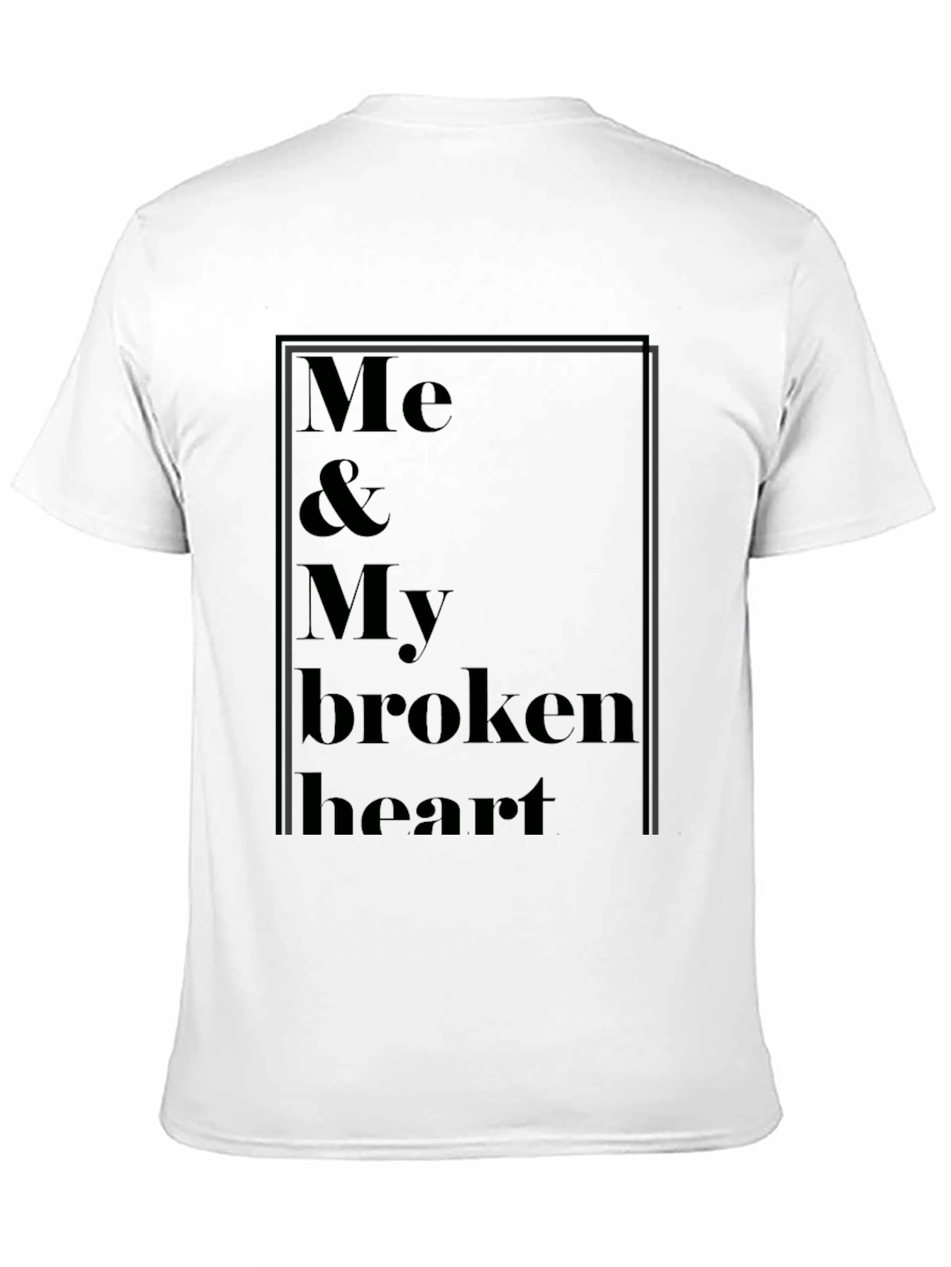 Black Me & My Broken Heart Graphic Tee - Black view 11