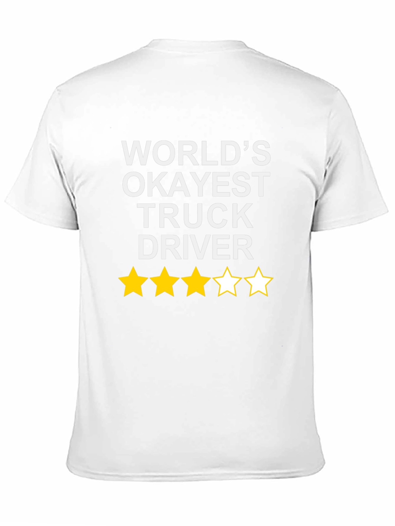 Black World's Okayest Truck Driver - Funny T-Shirt view 11