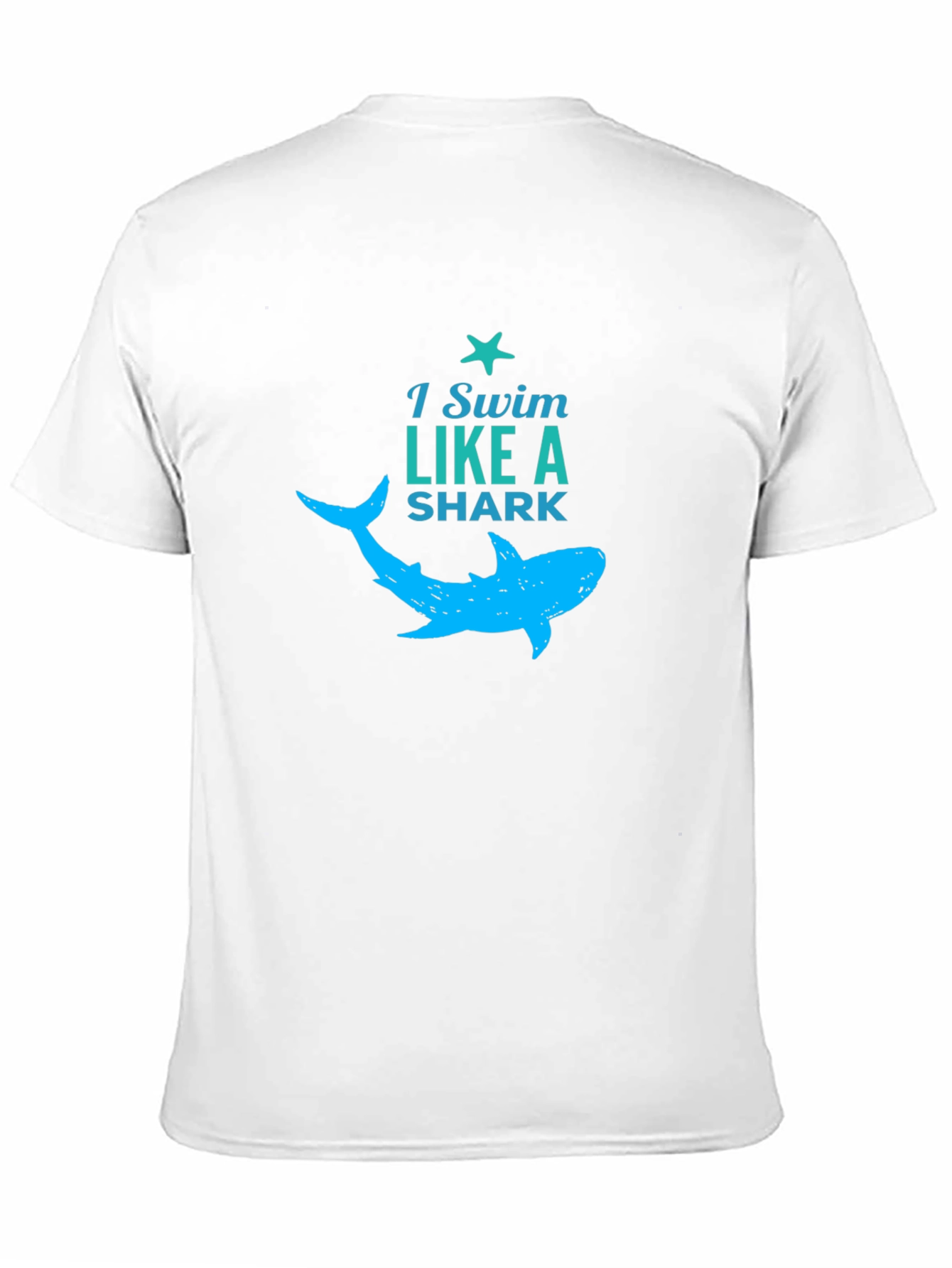 Black I Swim Like a Shark Graphic Tee view 11