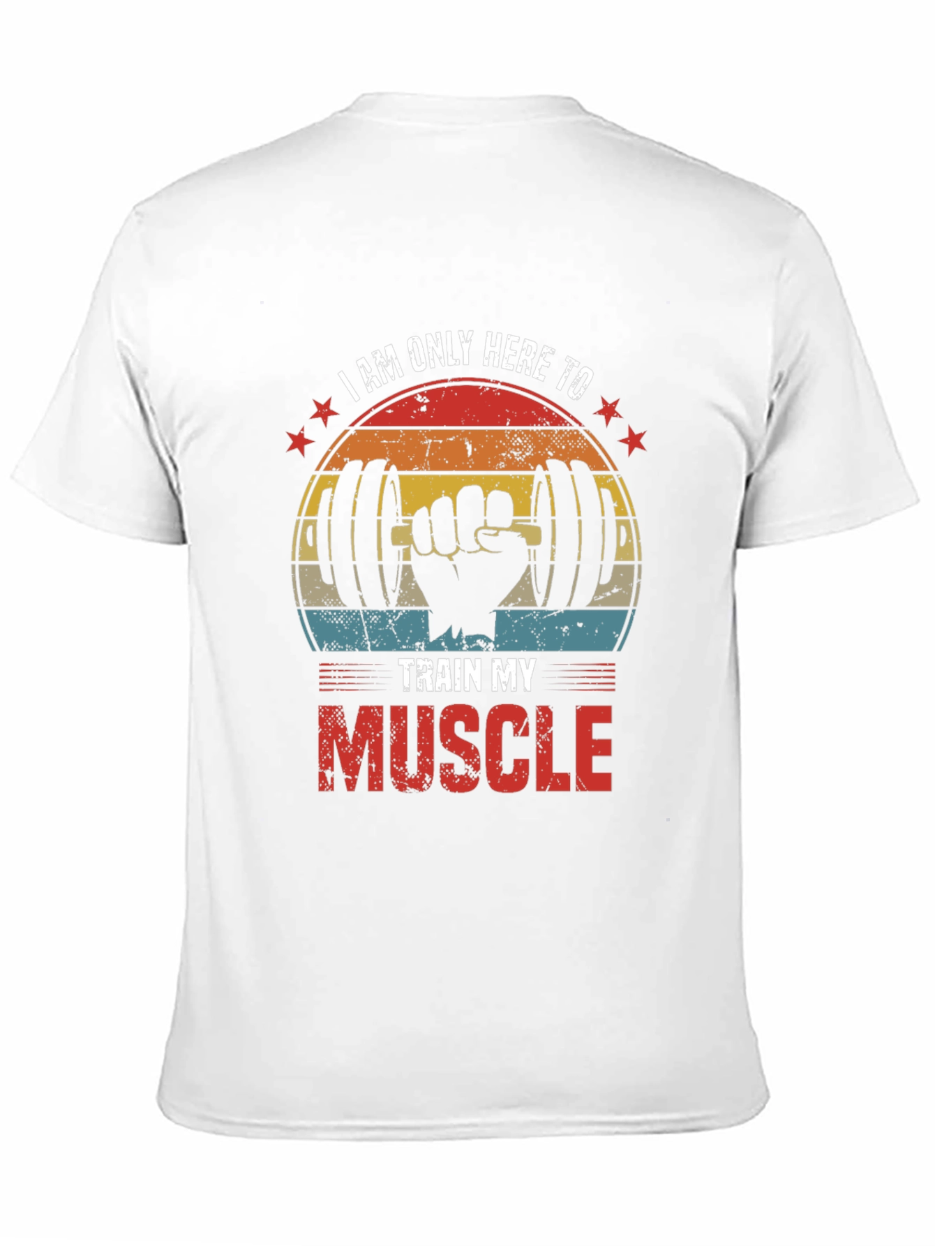 Black Train My Muscle Black T-Shirt view 11