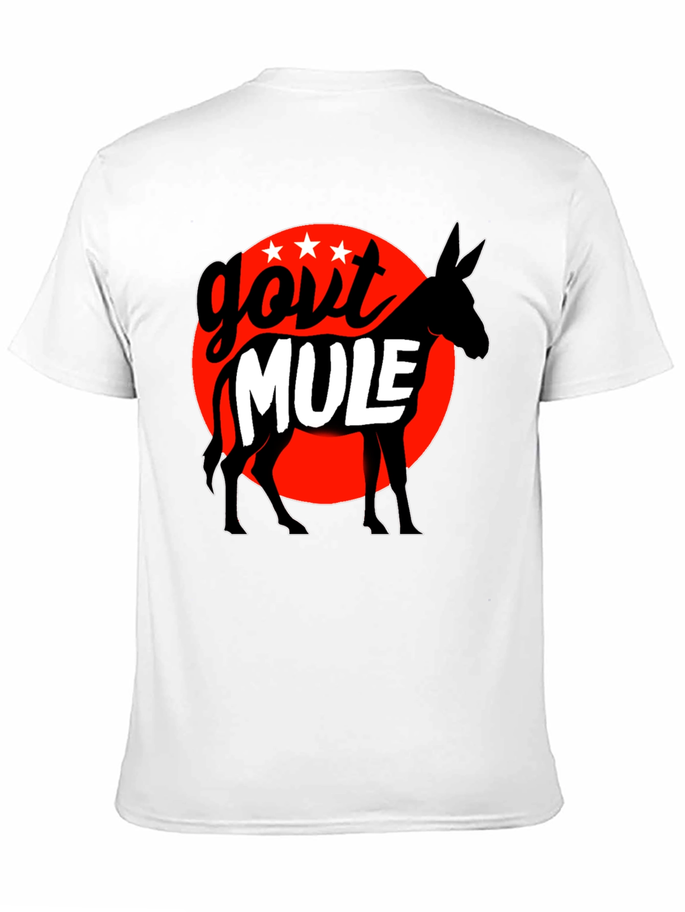 Black Govt Mule Graphic T-Shirt - Black Cotton Tee view 11