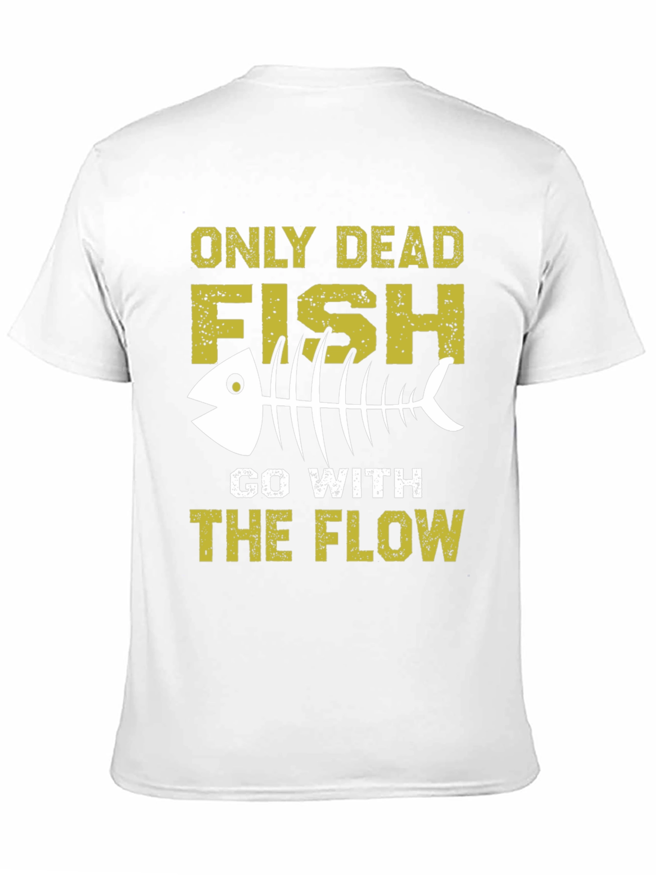 Black Only Dead Fish T-Shirt - Go with the Flow Tee view 11