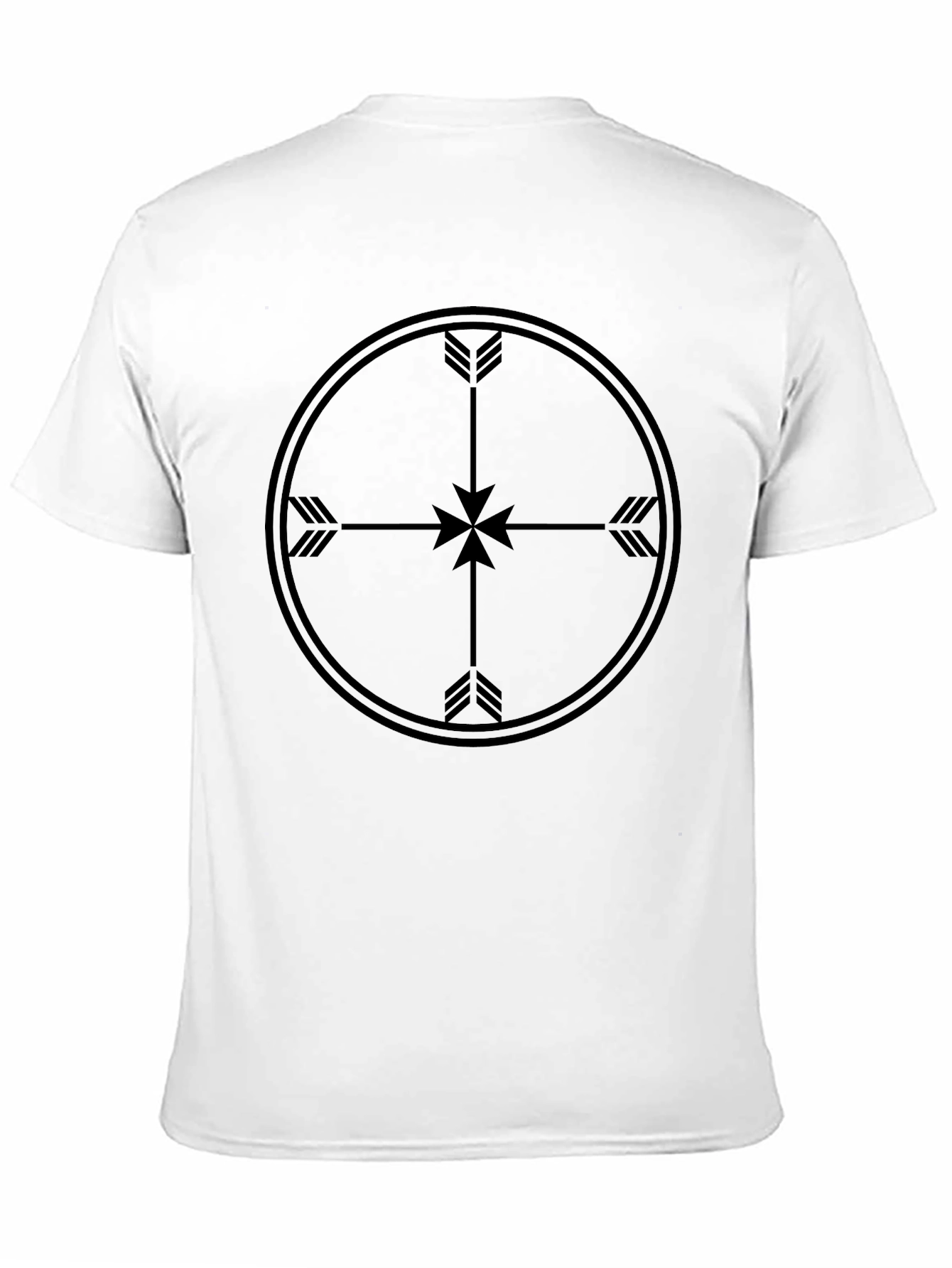 Black Men's Black Arrow Target Graphic T-Shirt view 11
