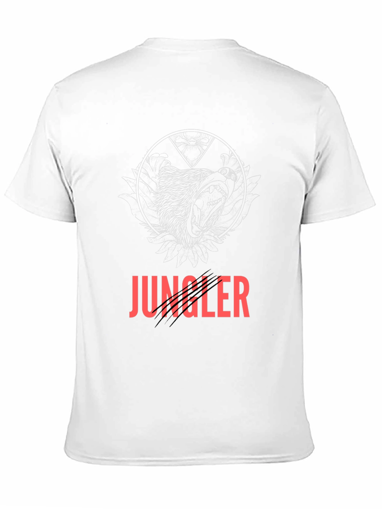 Black Jungle Bear Tee - Black Graphic T-Shirt view 11