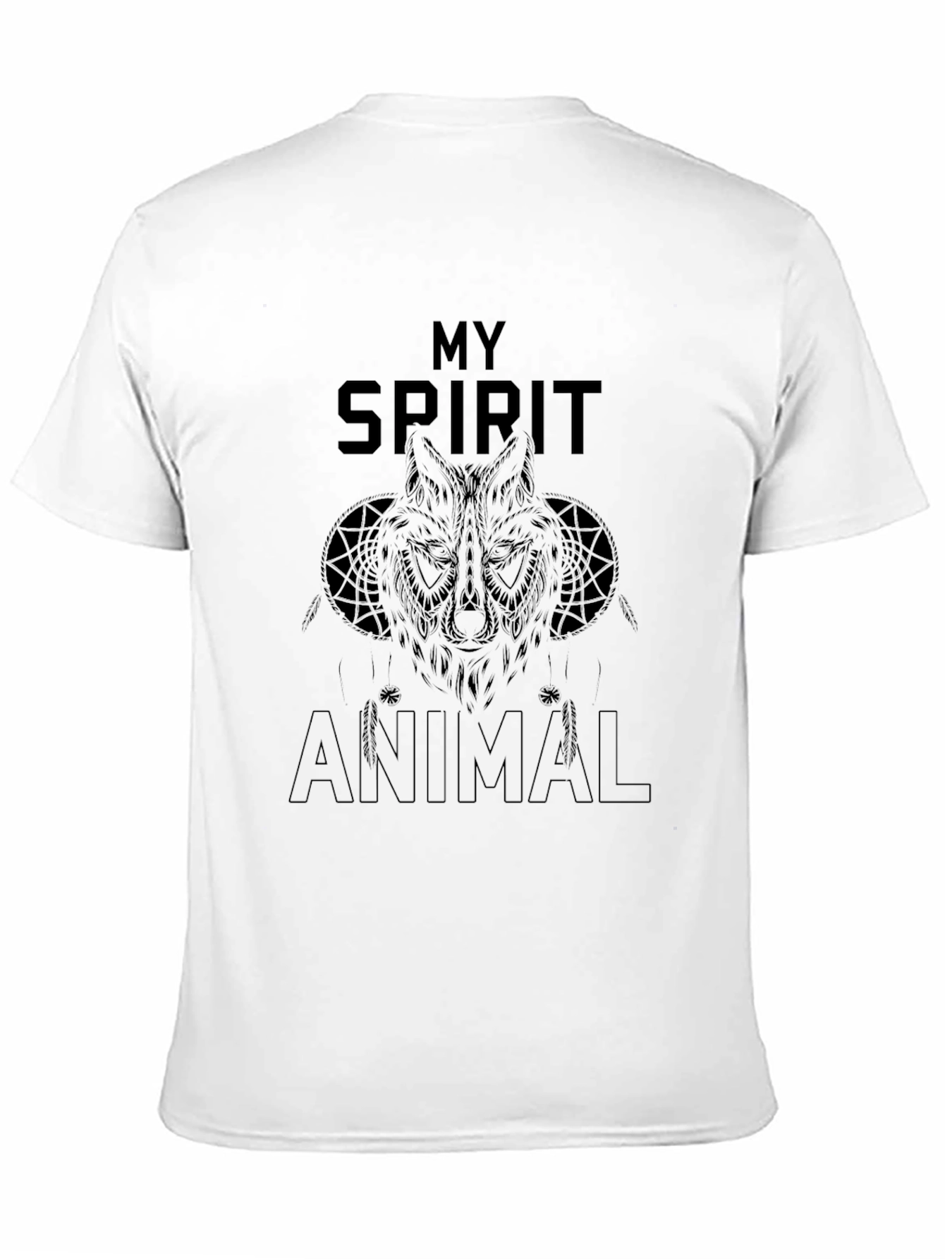 Men's Black "My Spirit Animal" Graphic Tee - 11