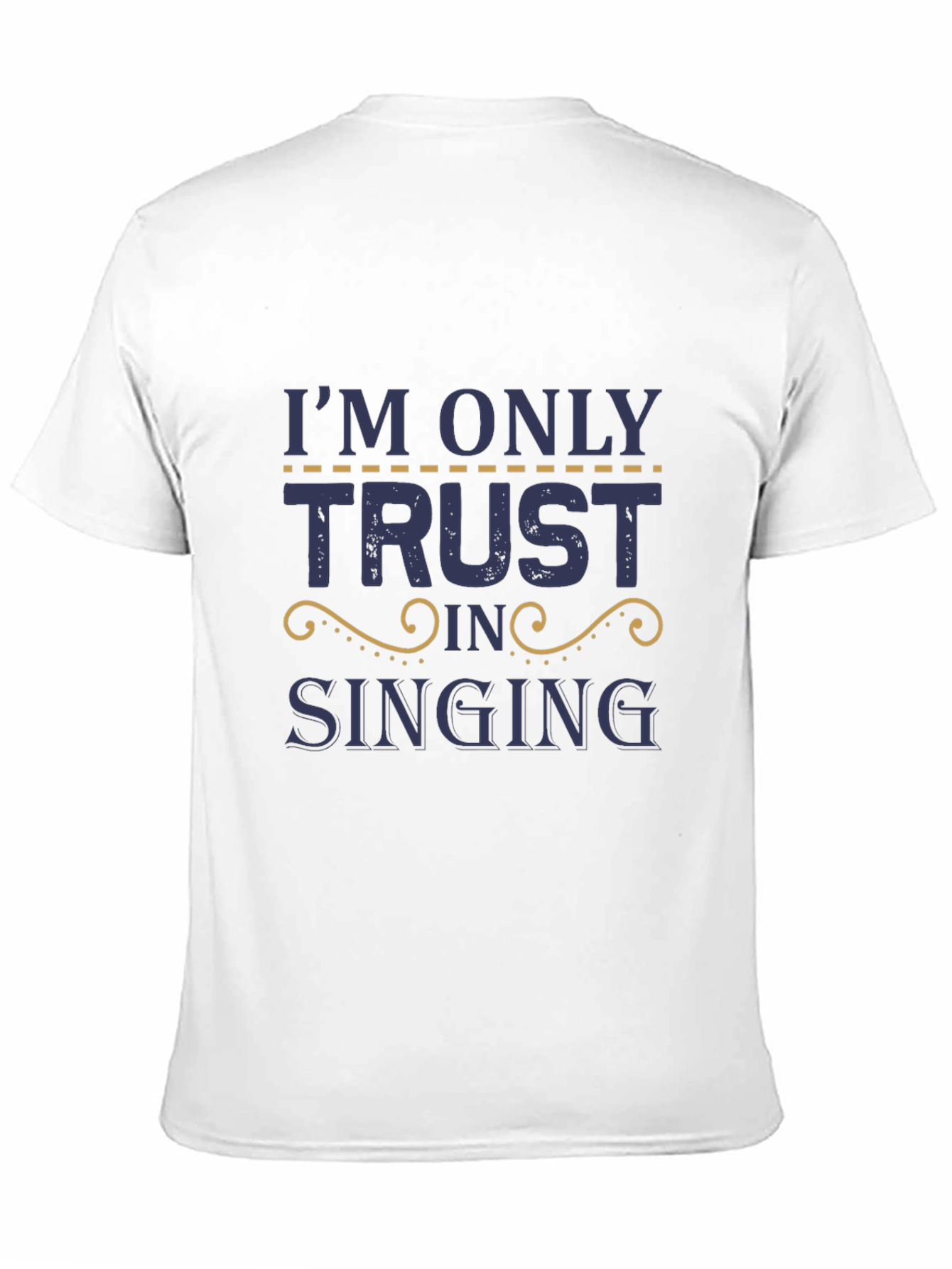 Black Trust In Singing T-Shirt - Black Cotton Tee view 11