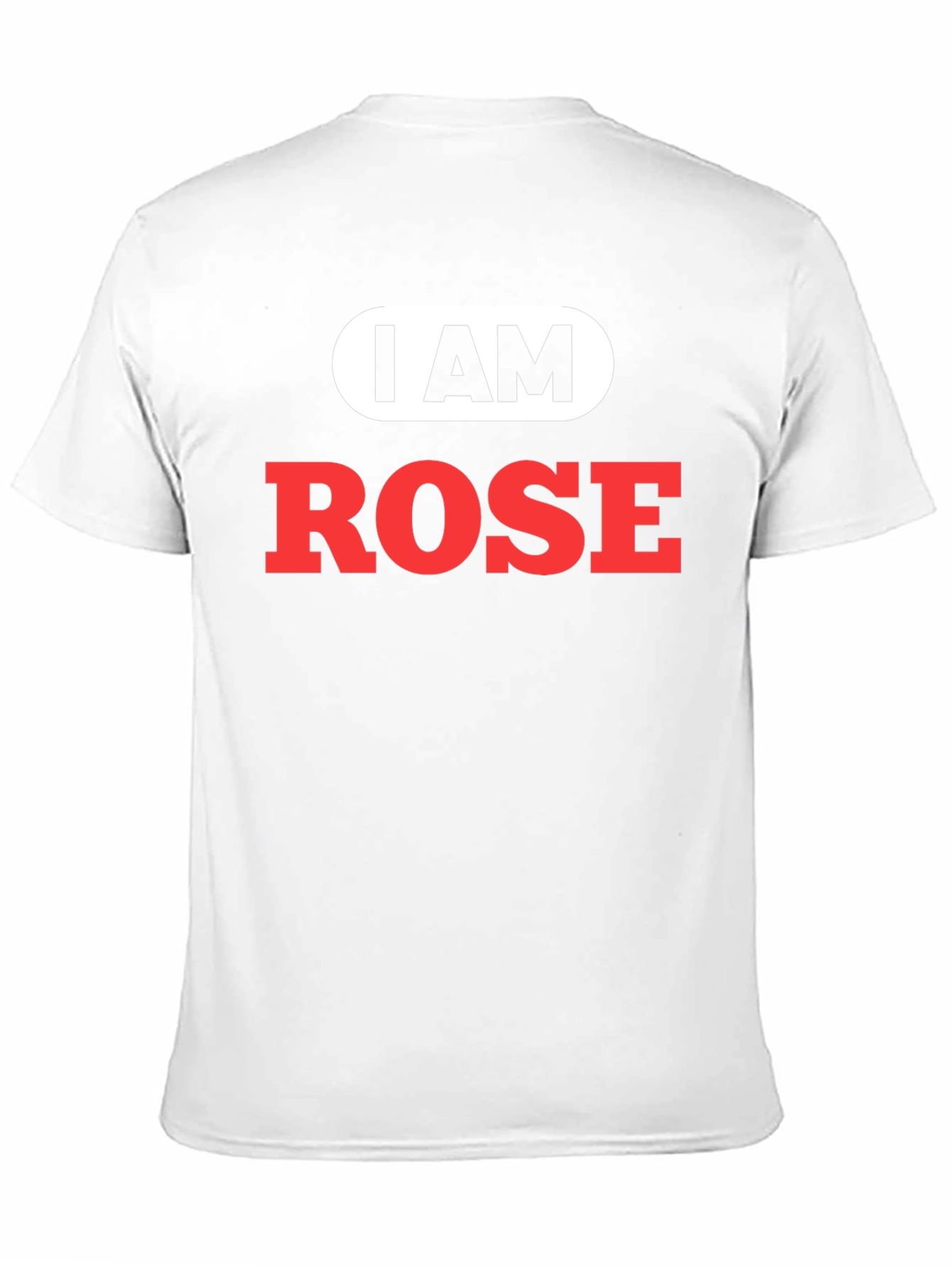 Black I Am Rose T-Shirt - Funny Personalized Name Tee view 11