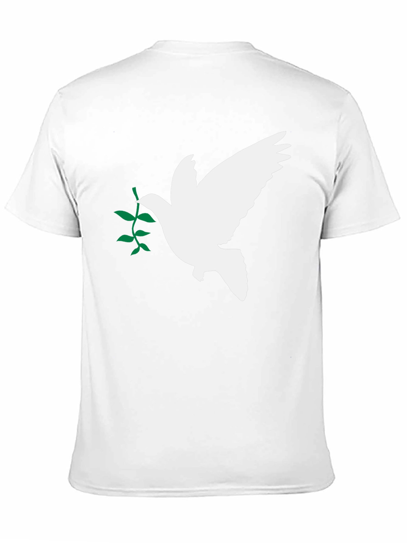 Black Peace Dove Olive Branch Black T-Shirt view 11