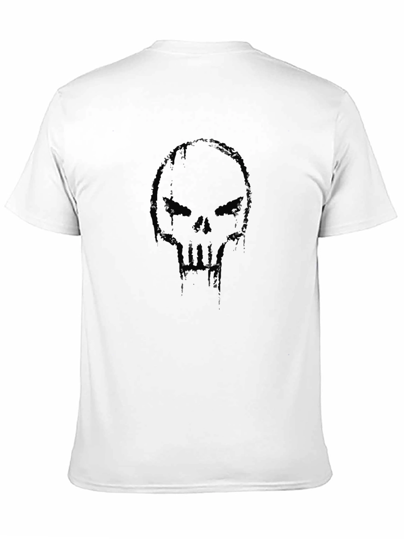 Black Skull Graphic Black T-Shirt view 11