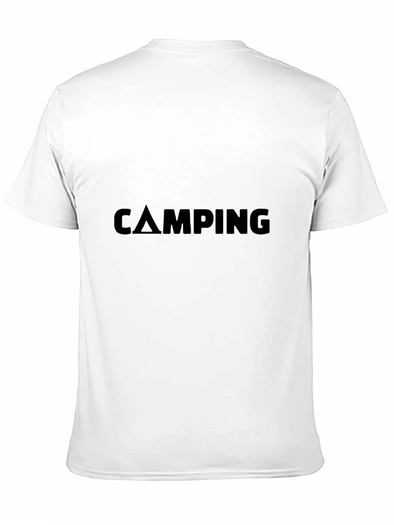 Black Camping Adventure Tee - Black Cotton T-Shirt view 11