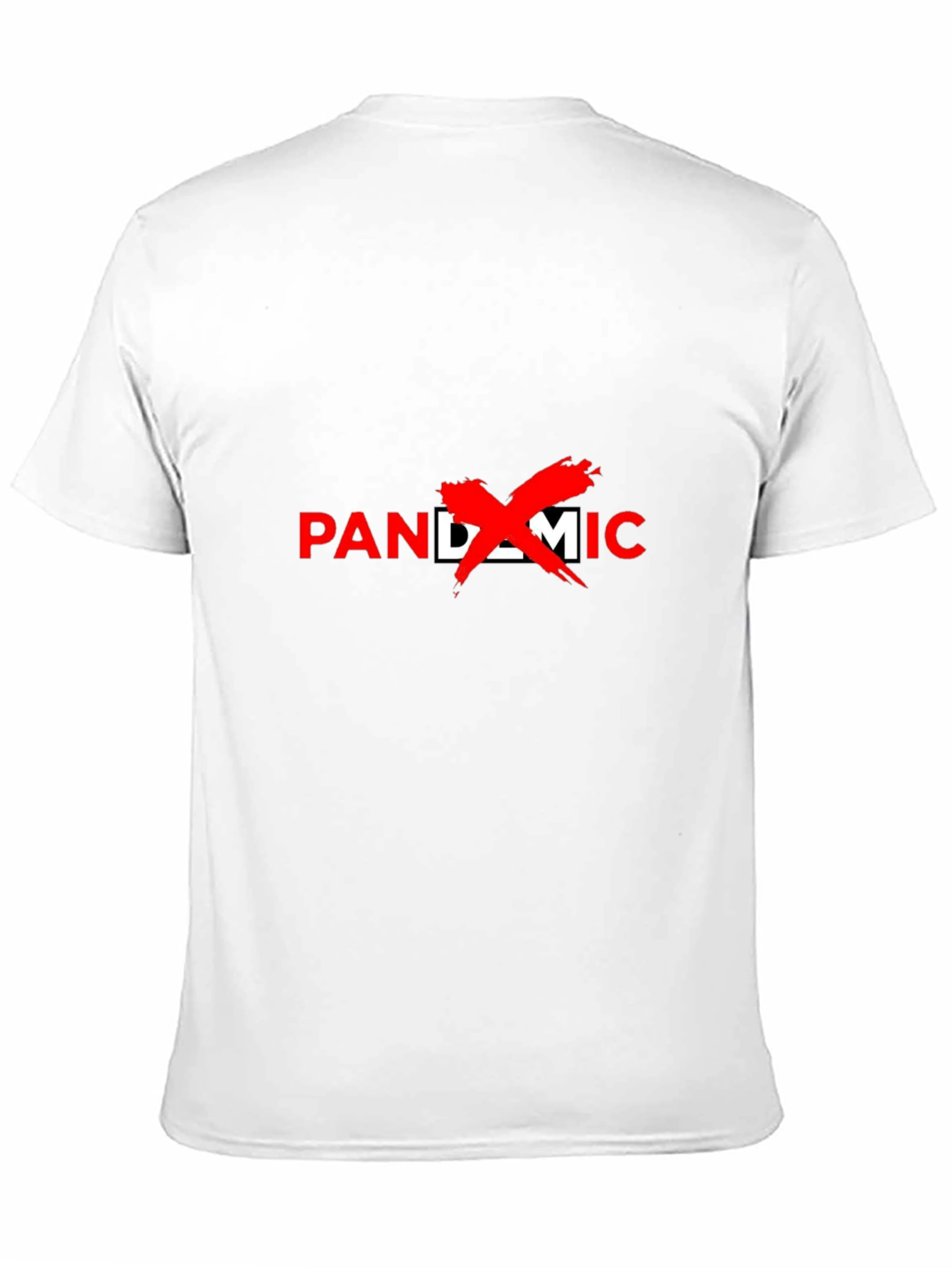 Black Pandemic Crossed Out Graphic T-Shirt view 11