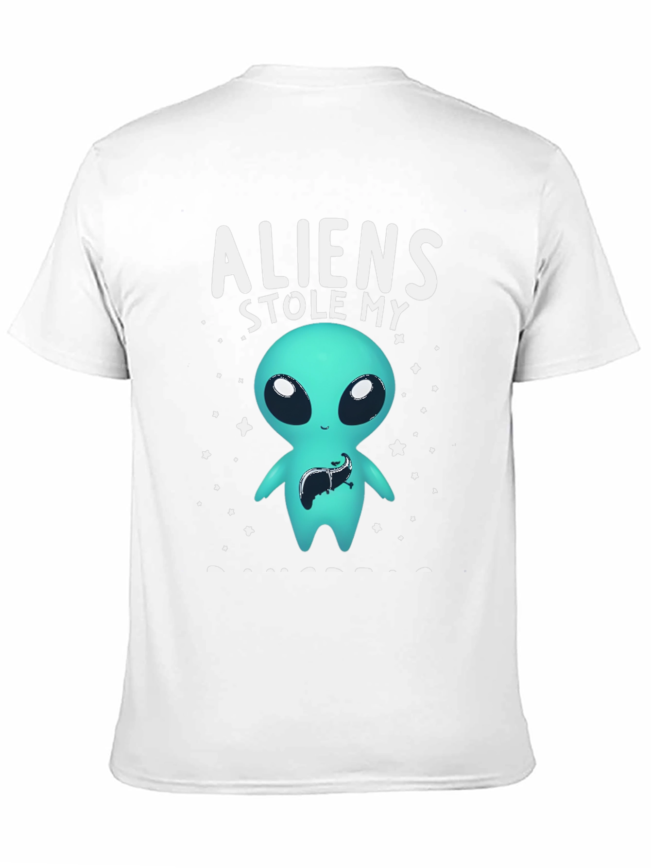 Black Aliens Stole My Liver Graphic Tee view 11