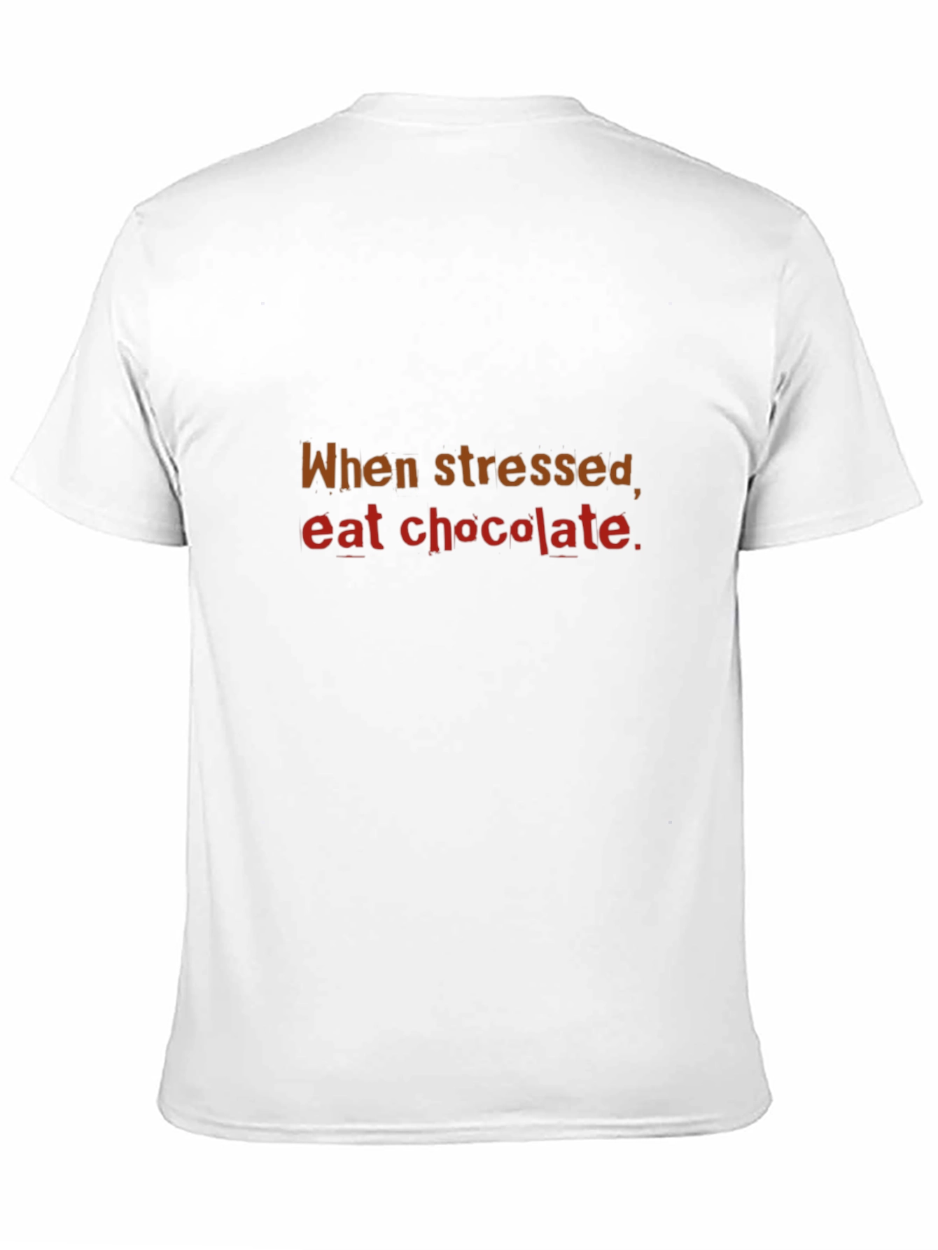 Black When Stressed Eat Chocolate T-Shirt, Comfort Tee view 11