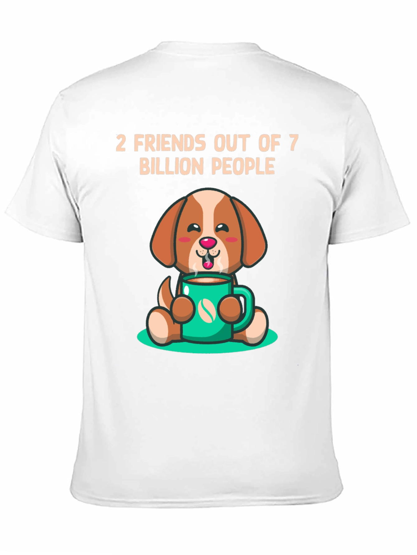 Black Dog Lover T-Shirt: 2 Friends Out of 7 Billion view 11