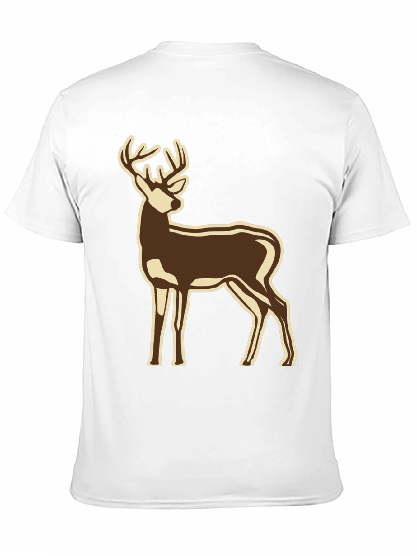 Black Deer Graphic Black T-Shirt view 11
