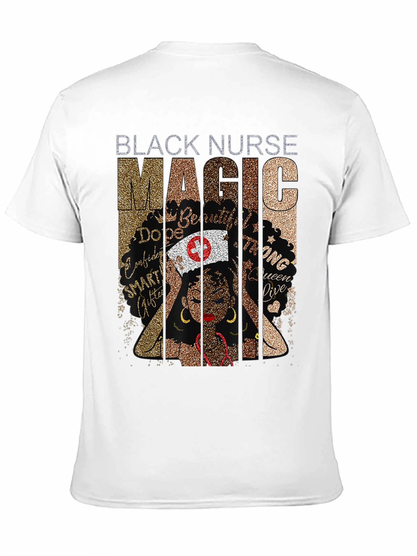 Black Black Nurse Magic Graphic T-Shirt view 11