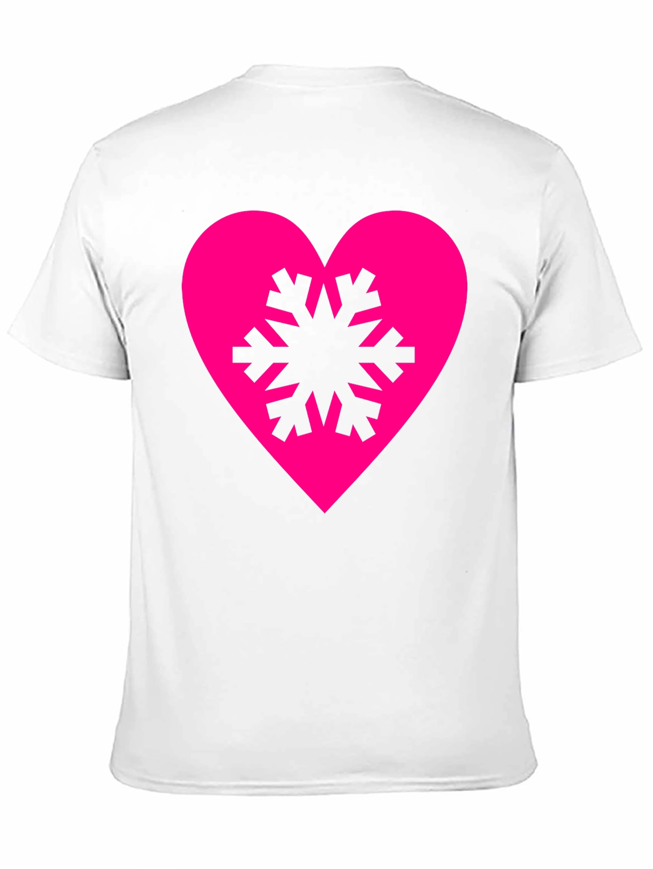 Black Heart Snowflake Graphic Tee - Stylish Black T-Shirt view 11