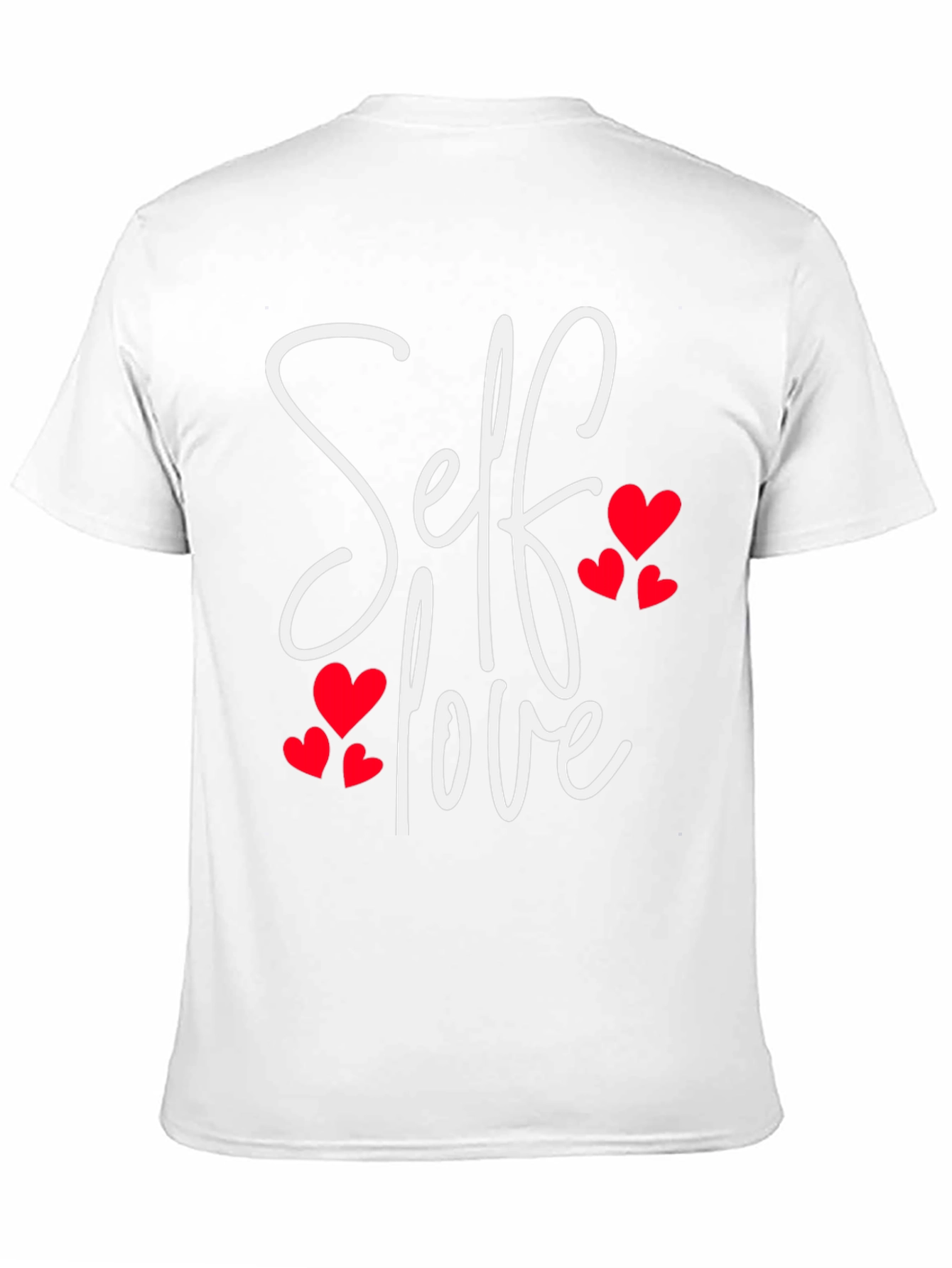 Black Self Love Heart Tee - Black Casual T-Shirt view 11