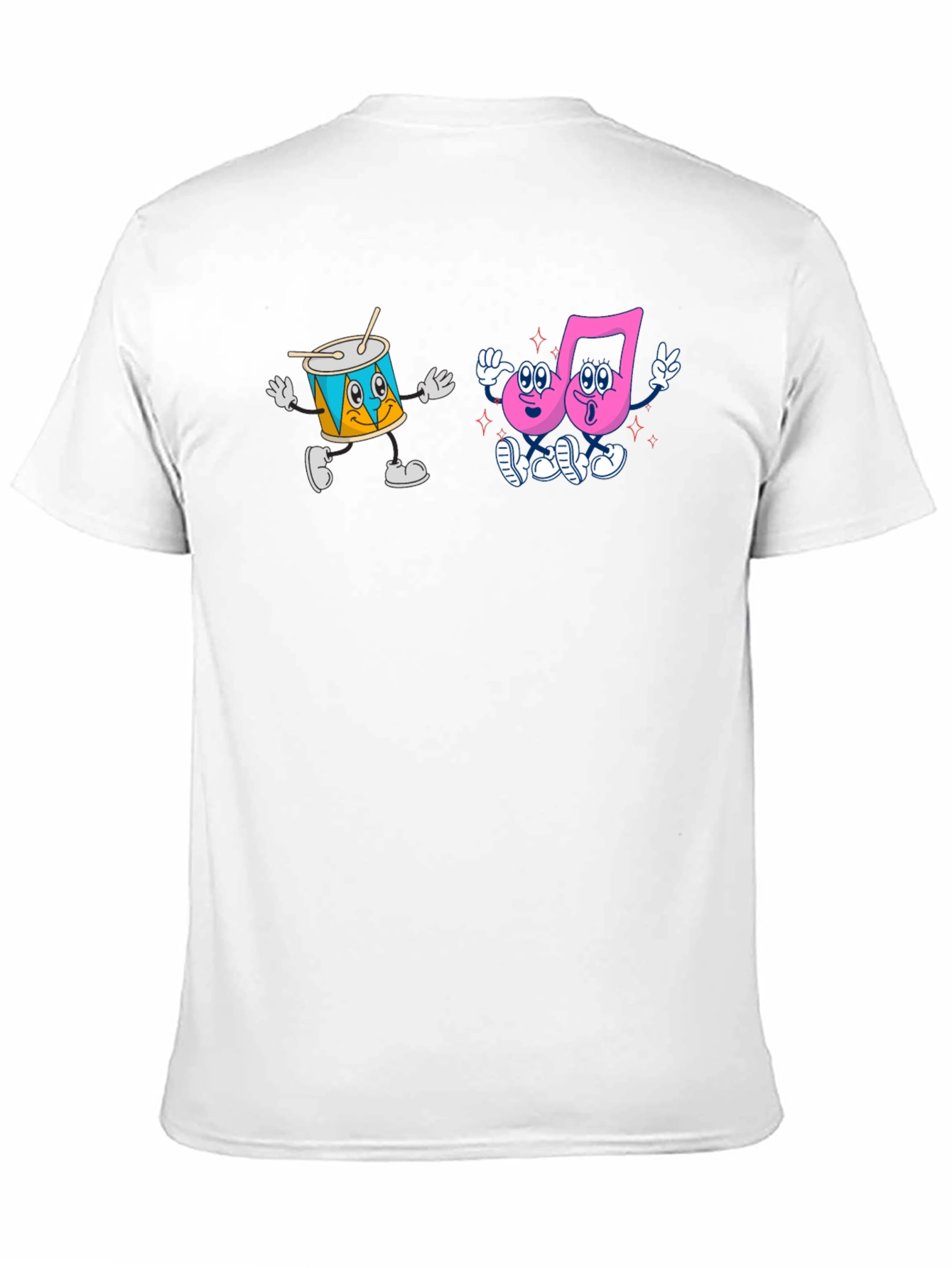 Black Cartoon Musical T-Shirt view 11