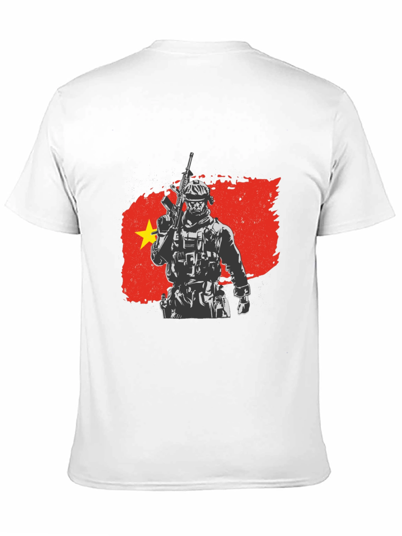 Black Vietnam Soldier Graphic Tee - Black view 11
