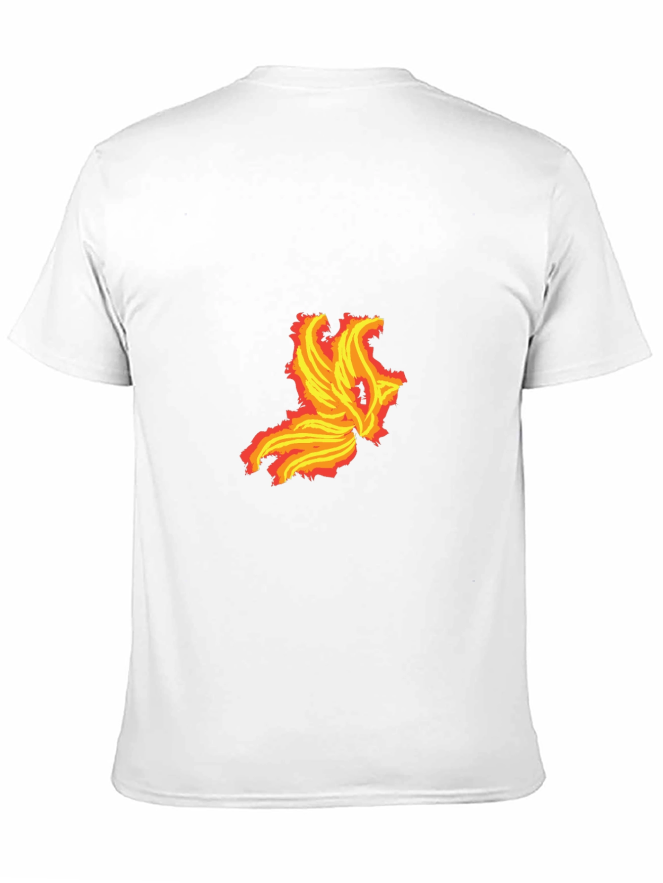 Black Fiery Phoenix Graphic Tee - Bold Black T-Shirt view 11