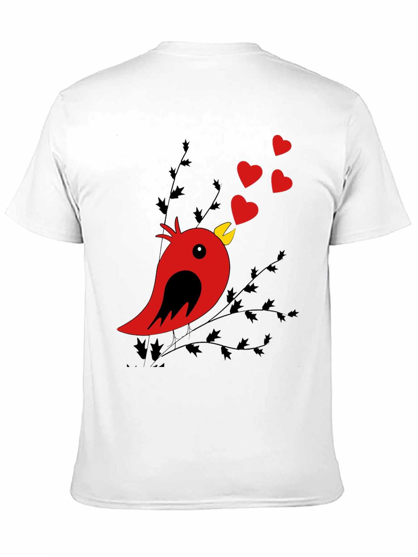 Black Heart Song Bird T-Shirt - Love in the Air view 11