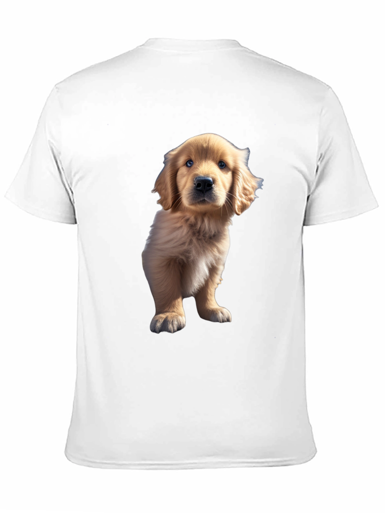 Golden Retriever Puppy Tee - Black - 11
