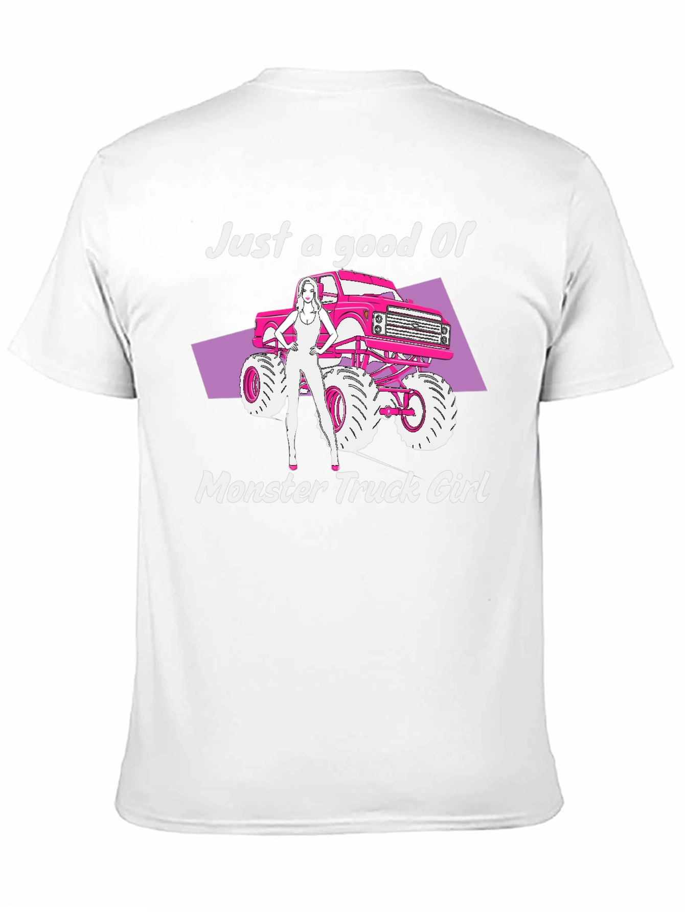 Black Monster Truck Girl Graphic Tee - Black view 11