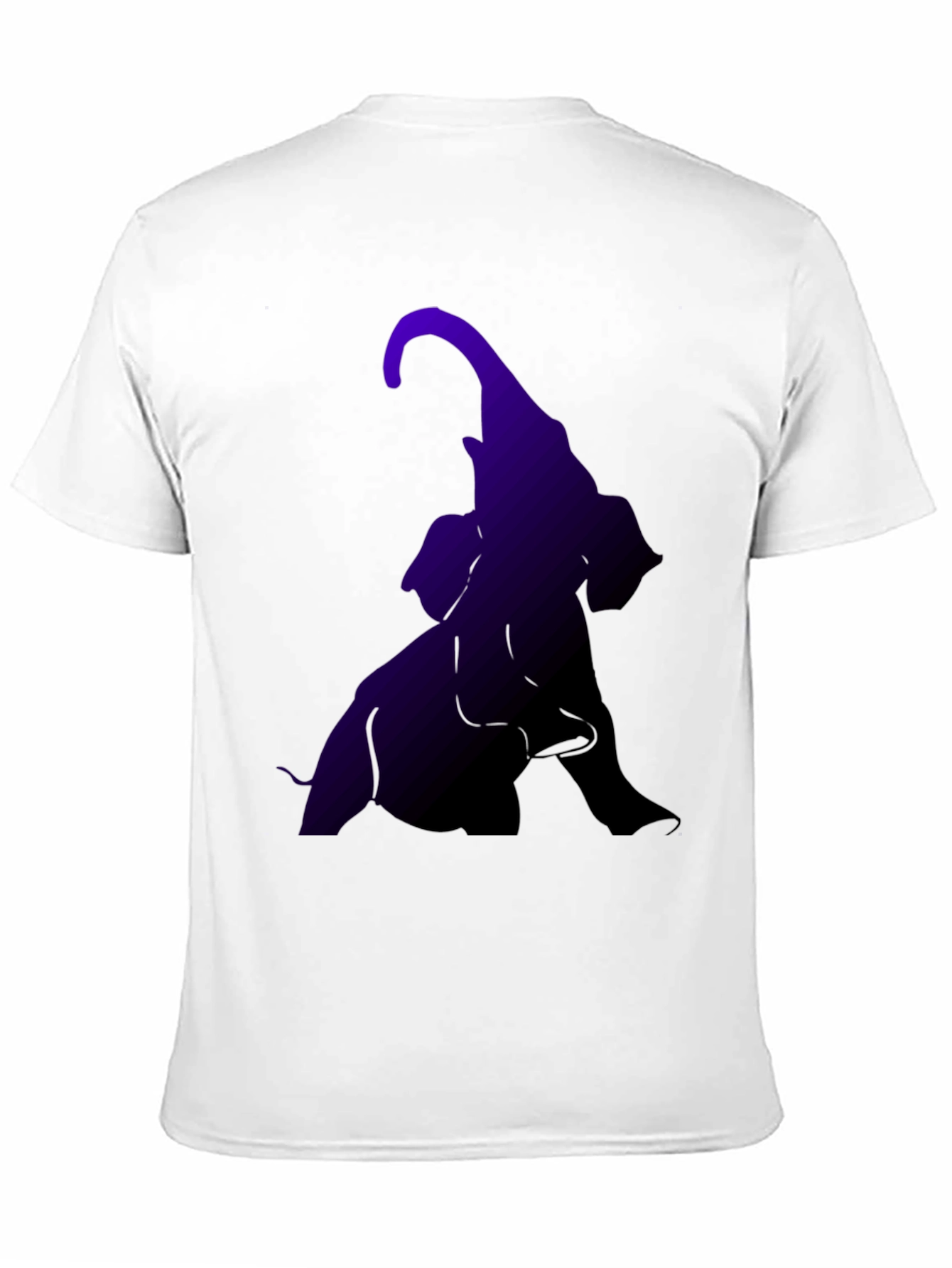 Black Elephant Silhouette Graphic Tee - Black view 11